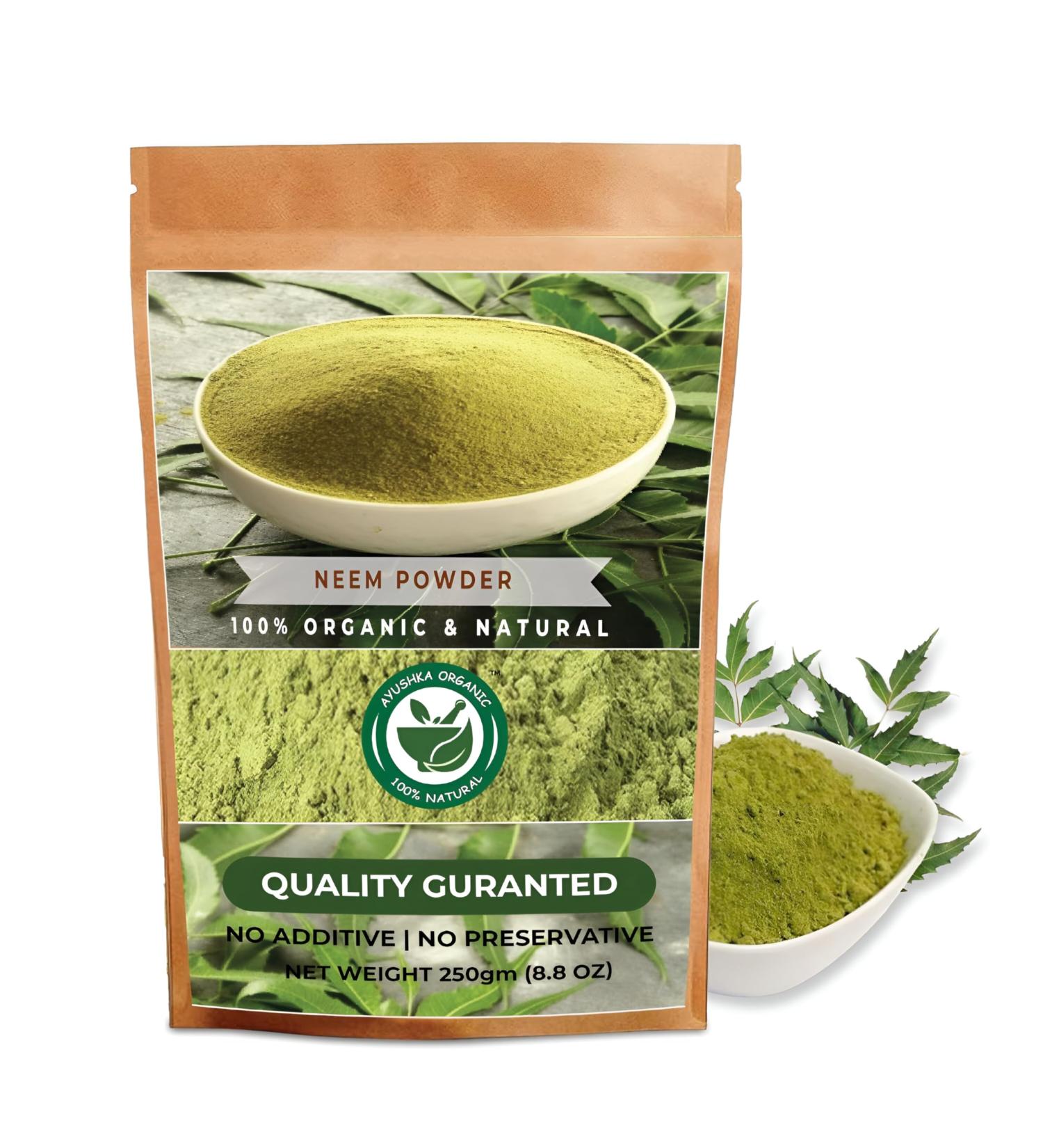 Neem Leaf Powder 8.8 OZ 100% Pure Azadirachta Indica | Traditional Ayurvedic Herb for Skin, Immune, and Detox Support 8.8 Ounce (Pack of 1) - Buy Online on GoSupps.com