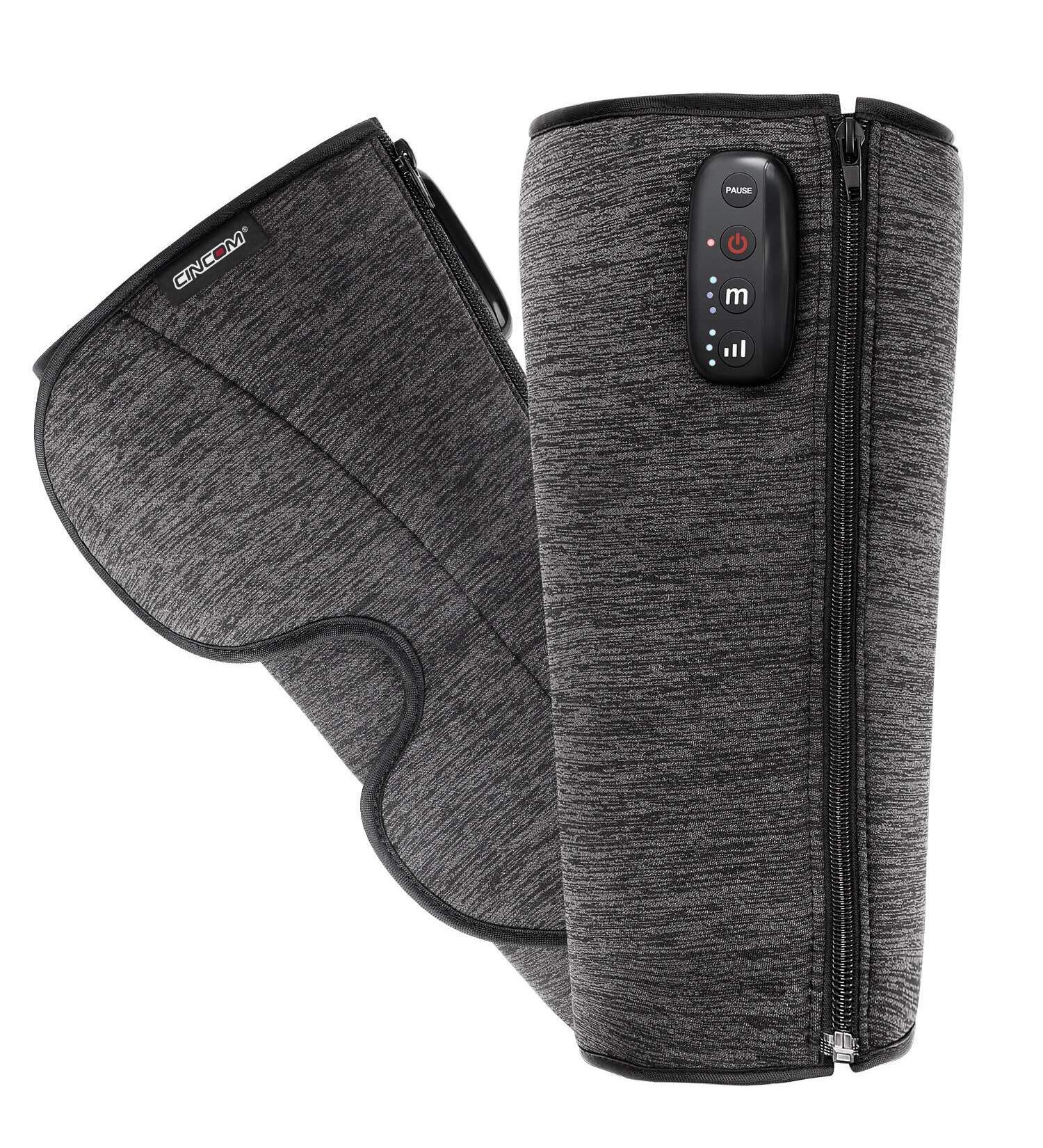 CINCOM Rechargeable Wireless Leg Massager for Circulation - Air Compression Calf Massager for Pain Relief and Muscle Relaxation (1 Pair) - Buy Online on GoSupps.com