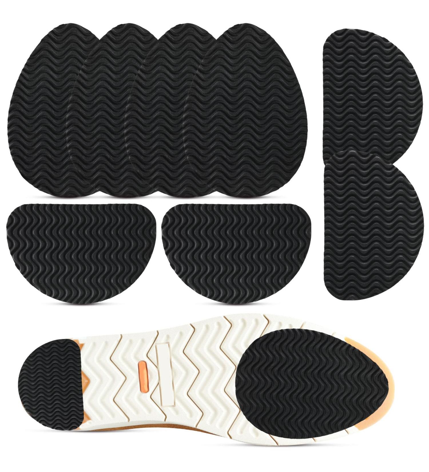 8 Pack Anti Slip Shoe Grips - Self Adhesive Non Slip Pads with Water Ripple Texture for Sole Protection - Buy Online on GoSupps.com
