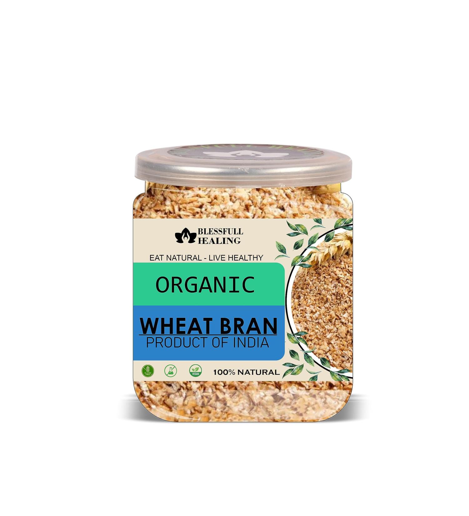 Blessfull Healing Organice Wheat BRAN for Breakfast 1 lb (453 Gram) - Buy Online on GoSupps.com