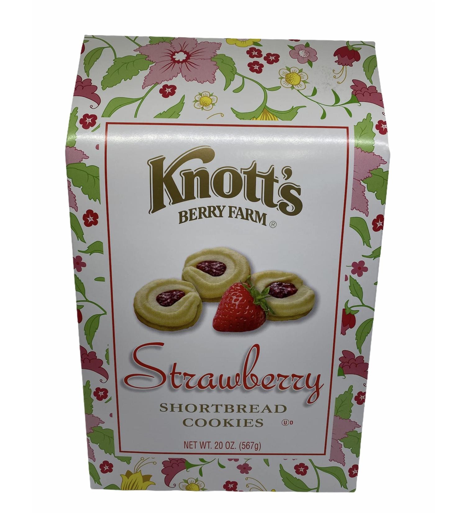 Knott's Berry Farm Shortbread Cookies - Strawberry Flavor | 20-Ounce Box - Buy Online on GoSupps.com