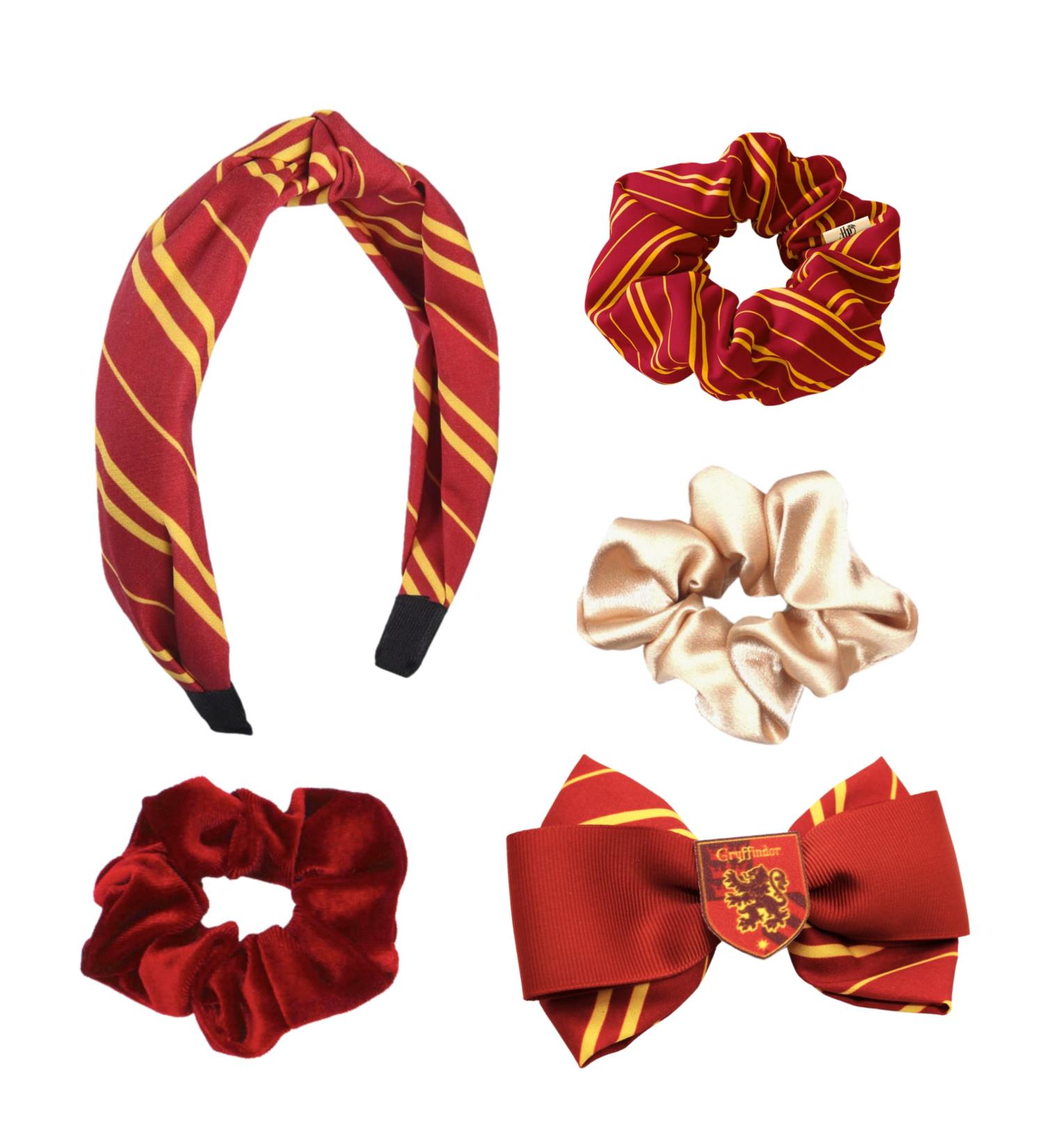 Harry Potter Hair Accessories for Girls Gryffindor Design Includes Hair Elastics Clip and Hair Band Hogwarts Gift | Red - Buy Online on GoSupps.com
