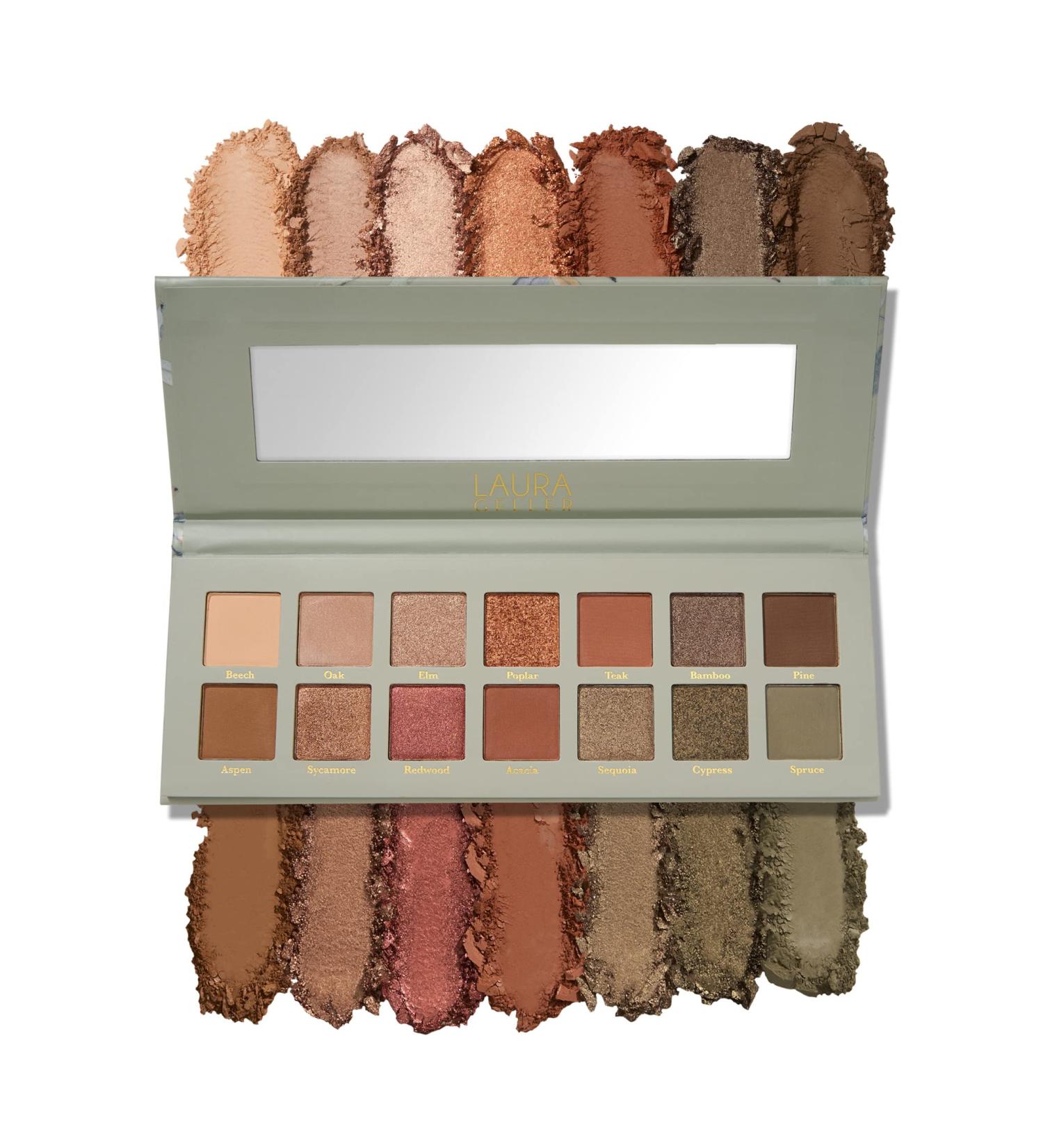 Laura Geller New York Copper & Khaki Eyeshadow Palette - 14 Pigmented Shades | Blendable for Natural Look - Buy Online on GoSupps.com
