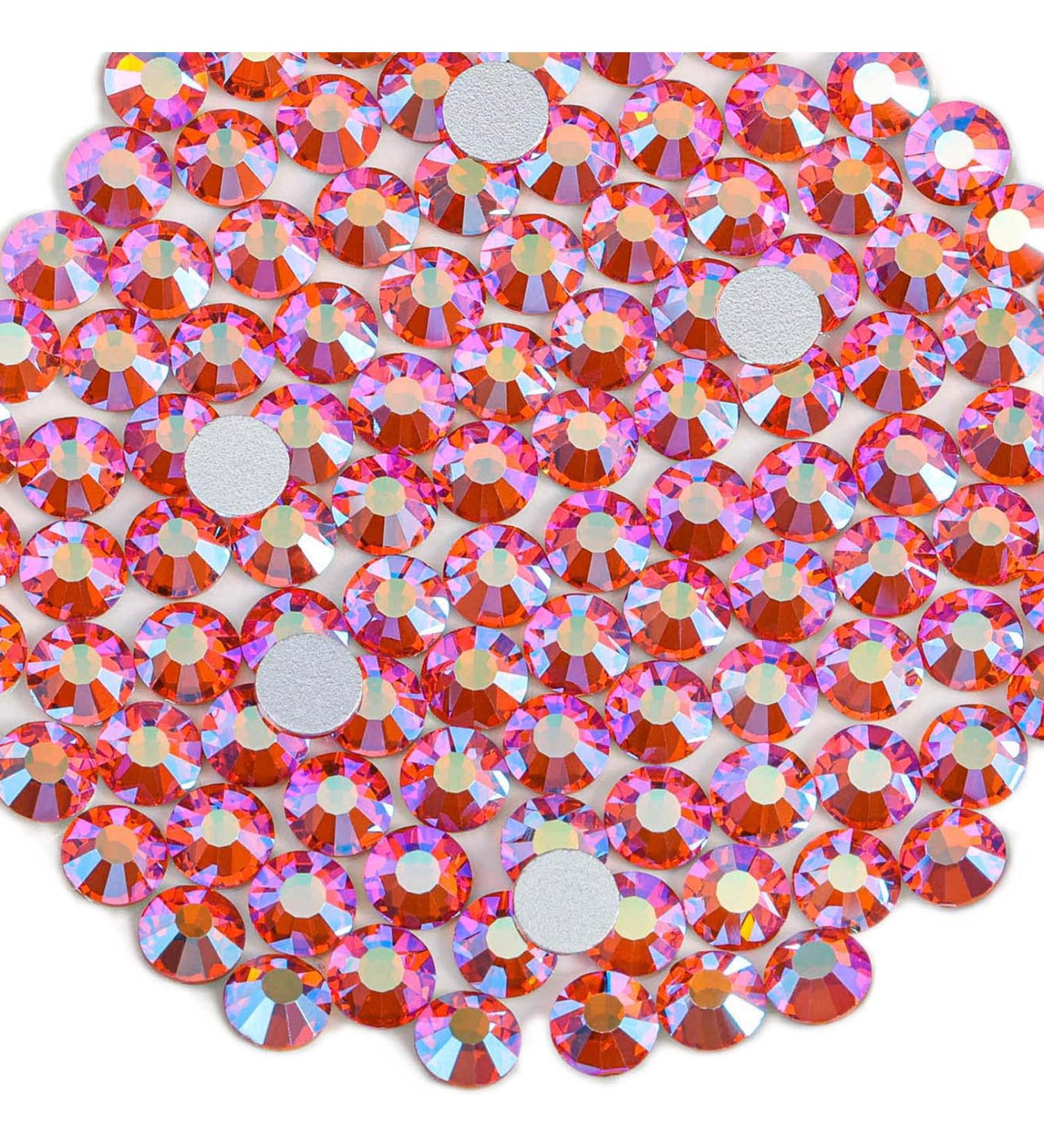 Beadsland 1440 Pieces Flat Back Rhinestones - Orange Nail Crystals SS10 (2.7-2.8mm) for Nail Art & Decorations - Buy Online on GoSupps.com