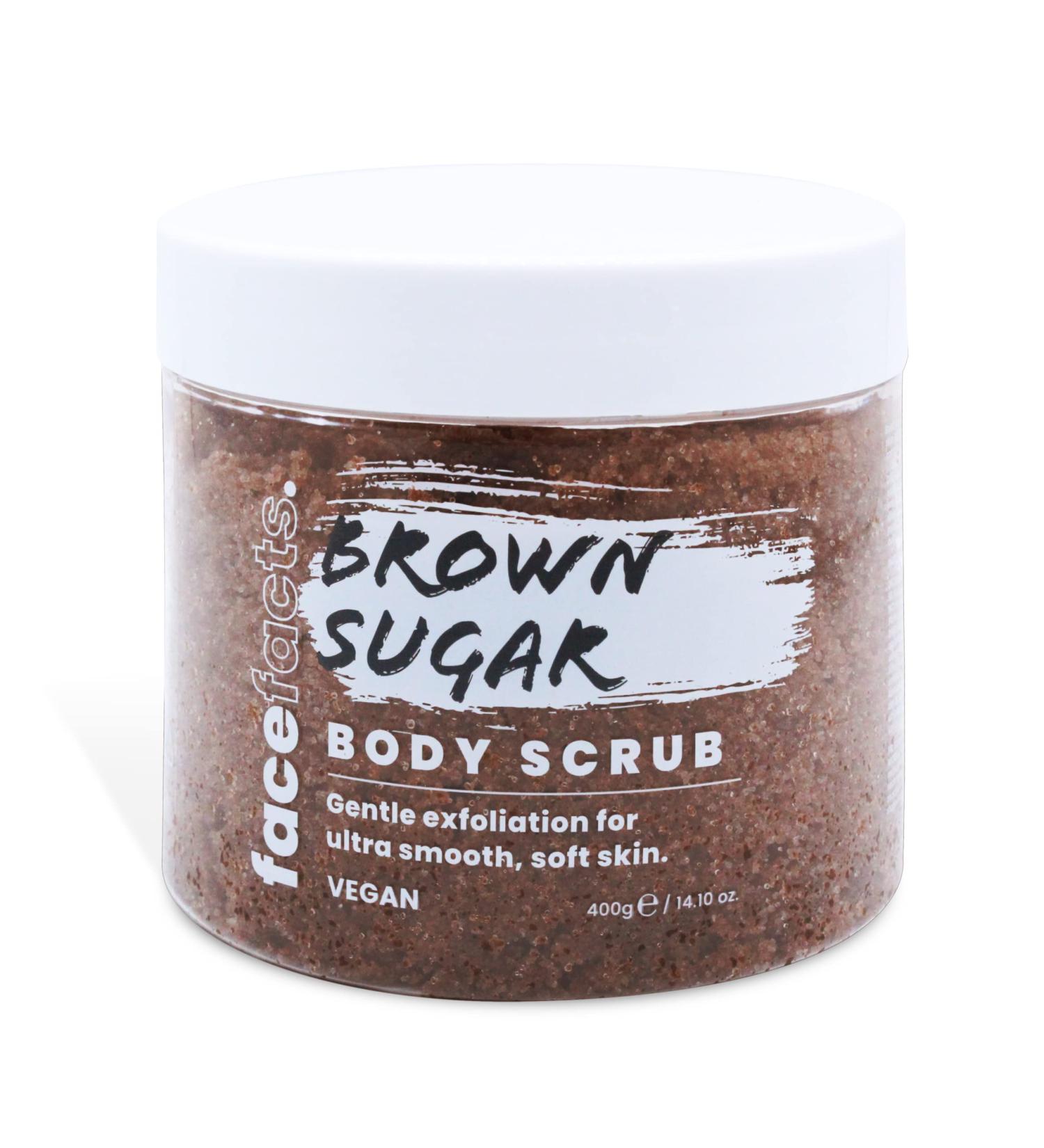 Face Facts Brown Sugar Body Scrub | Exfoliates and Softens | 400g - Buy Online on GoSupps.com
