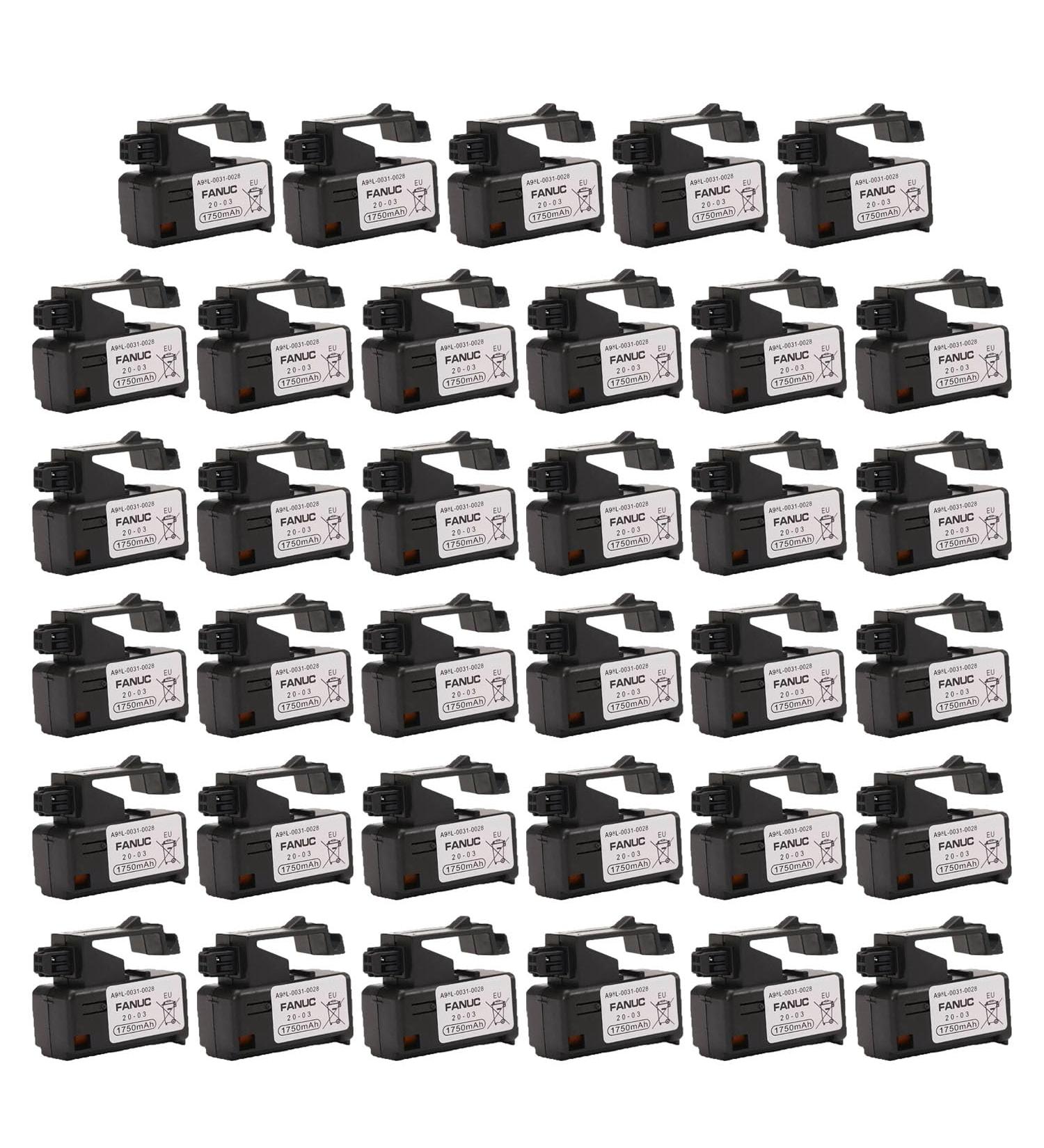 Buy A98L-0031-0028 PLC Battery 3V 1750mAh | 35 Pcs for Fanuc A02B-0309-K102 | International Shipping - Buy Online on GoSupps.com