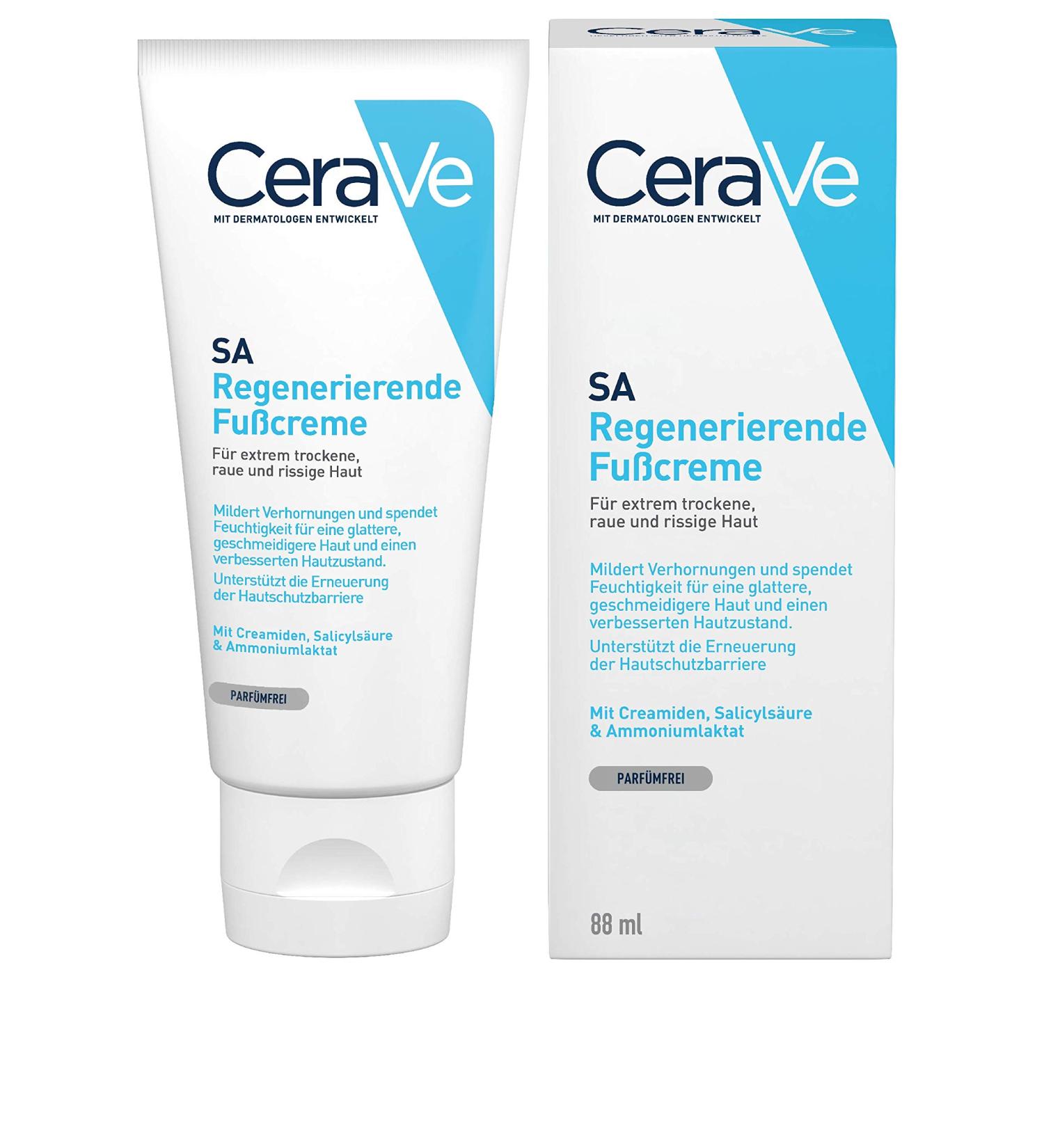 Buy Cerave Regenerating Foot Cream | Ultra Hydrating for Extremely Dry Rough & Cracked Skin | 3 Essential Ceramides & Hyaluron | 88 ml - International Shipping - Buy Online on GoSupps.com