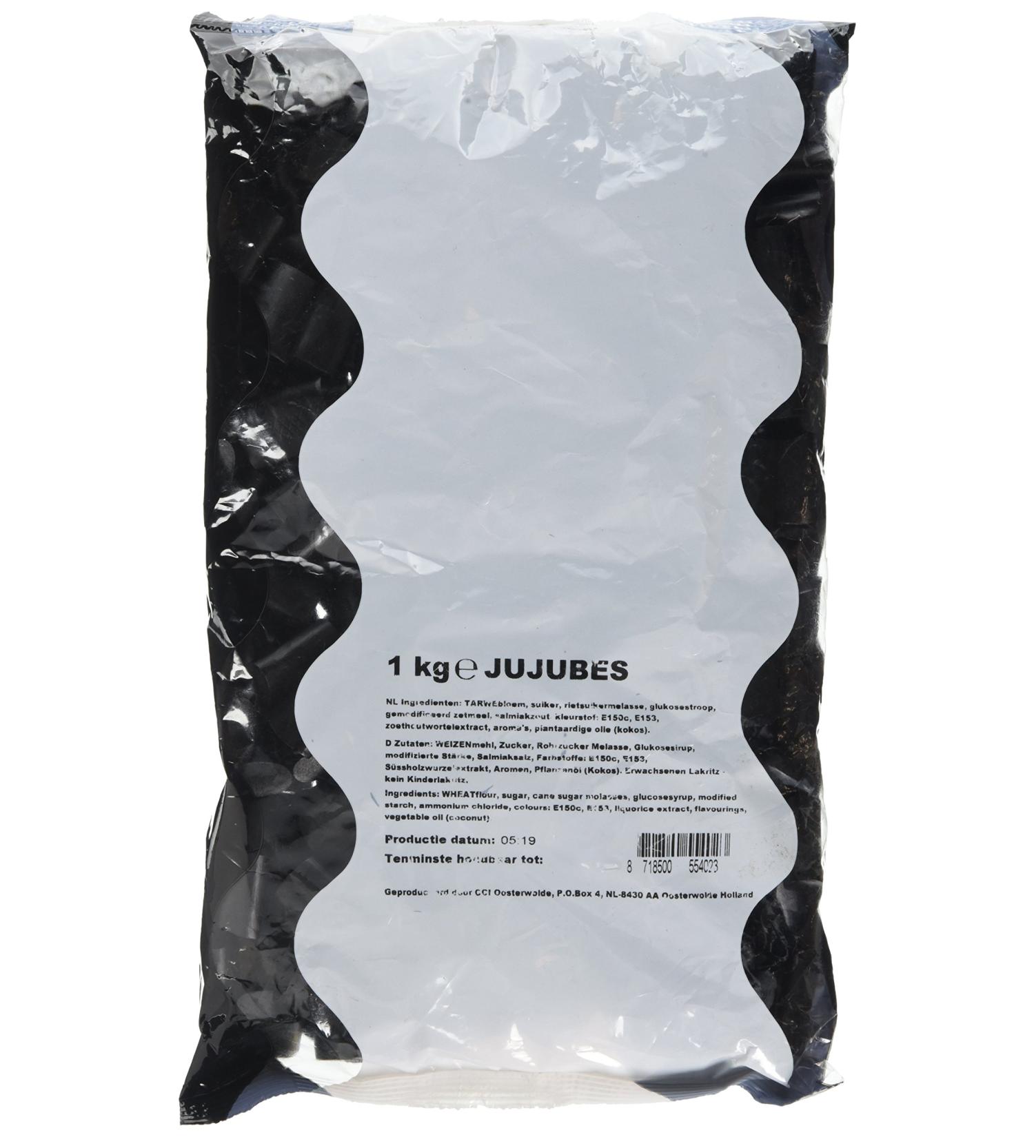 Kraepelien and Holm Jujubes Soft/Salty Liquorice 1 kg - Buy Online on GoSupps.com