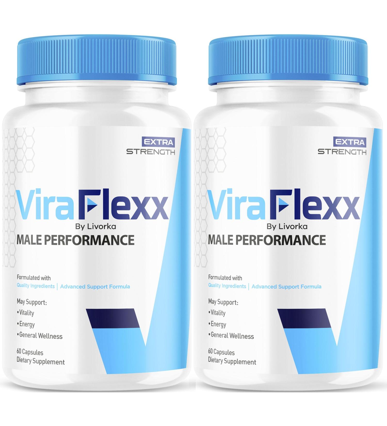 (2 Pack) ViraFlexx Pro Capsules for Men Original ViraFlexx Pro Male Support Pills All Natural Support Overall Health ViraFlex Premium Advanced Formula Vira Flexx Reviews 120 Capsules for 2 Months - Buy Online on GoSupps.com