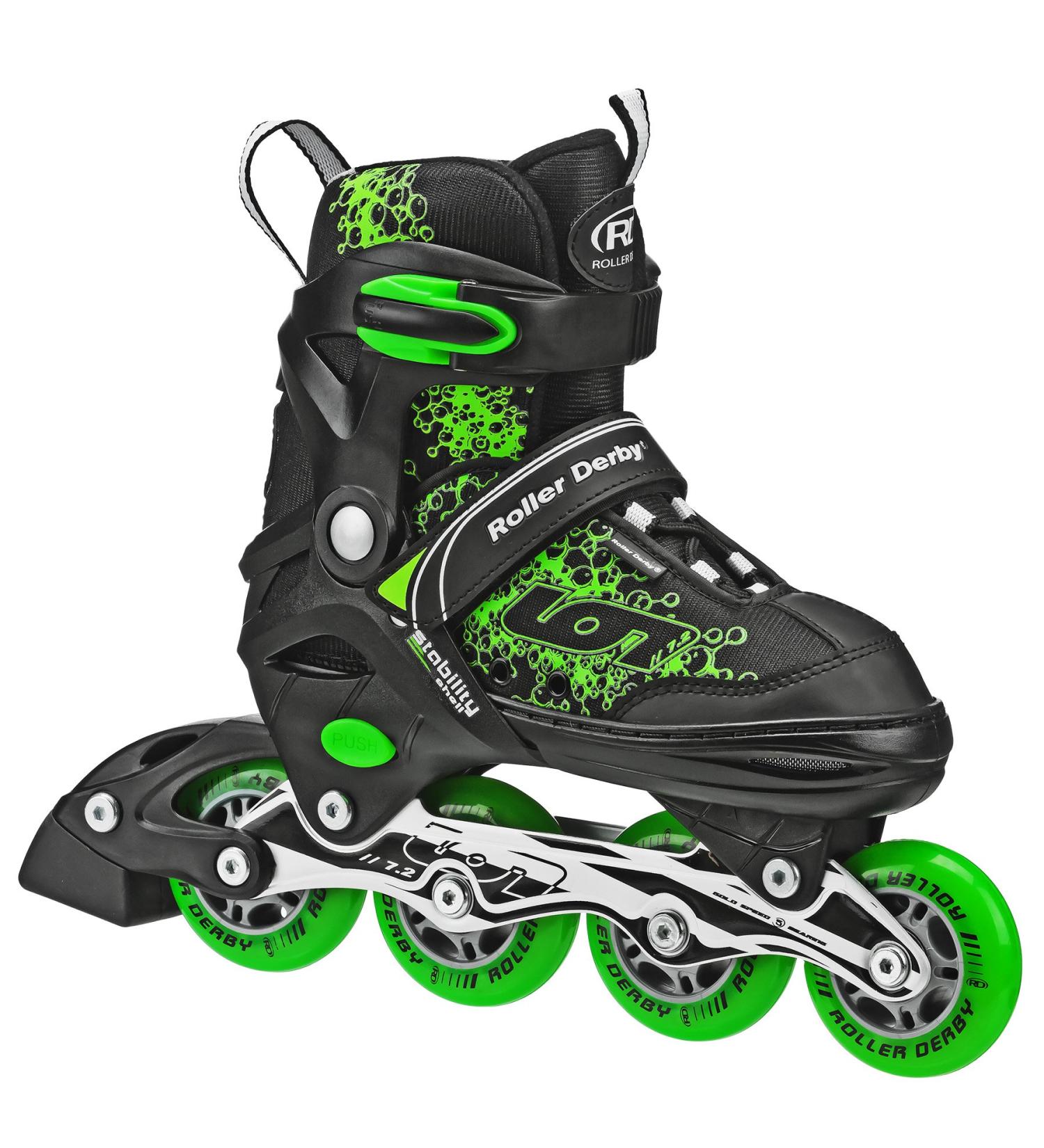Roller Derby ION 7.2 Inline Skates | Aluminum Frames | Adjustable Sizing (2-5) | Medium Fit - Buy Online on GoSupps.com