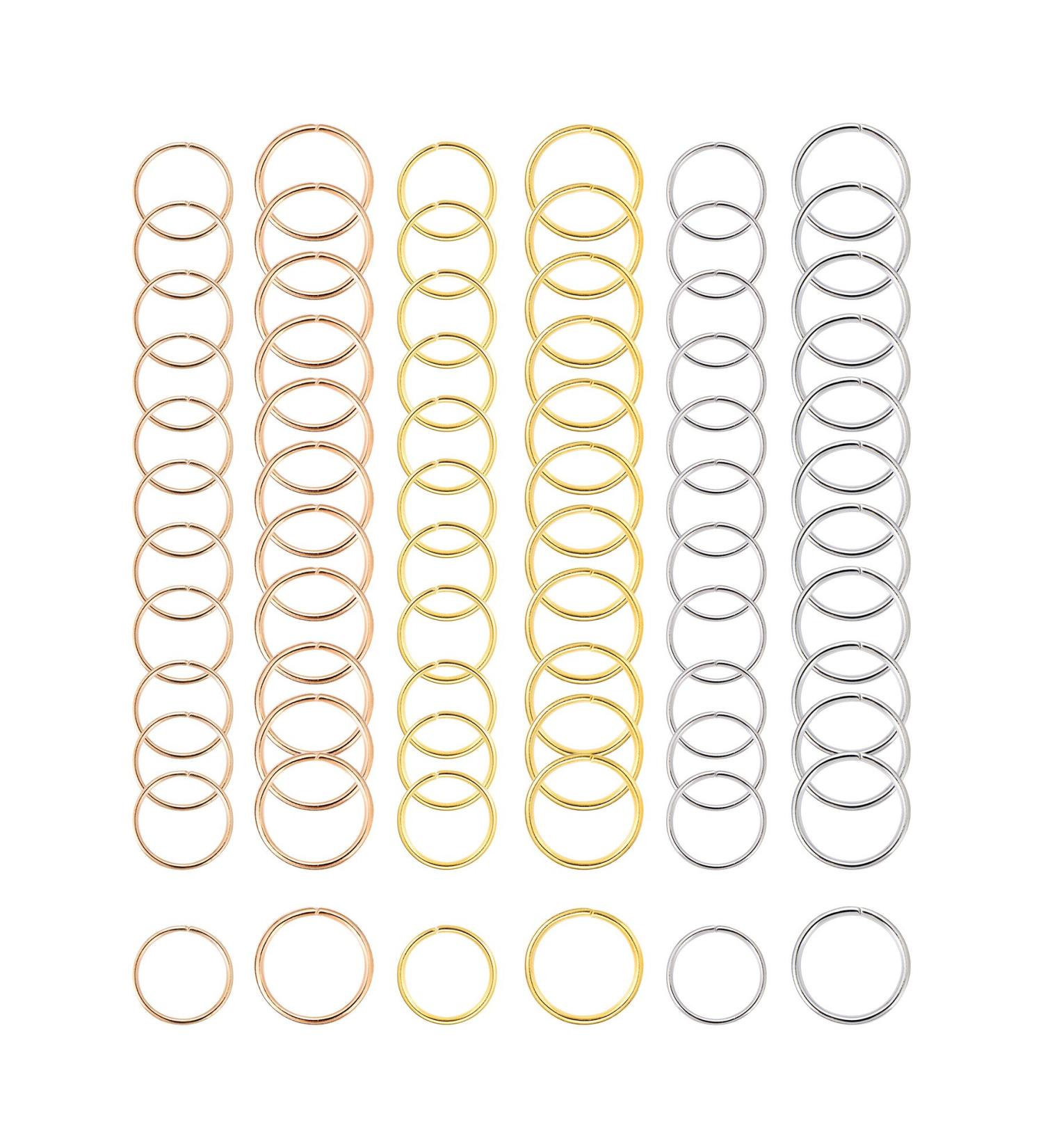 180 Pieces Hair Rings for Braids - 3 Colors 2 Sizes | Stylish Hair Clips for International Shipping - Buy Online on GoSupps.com