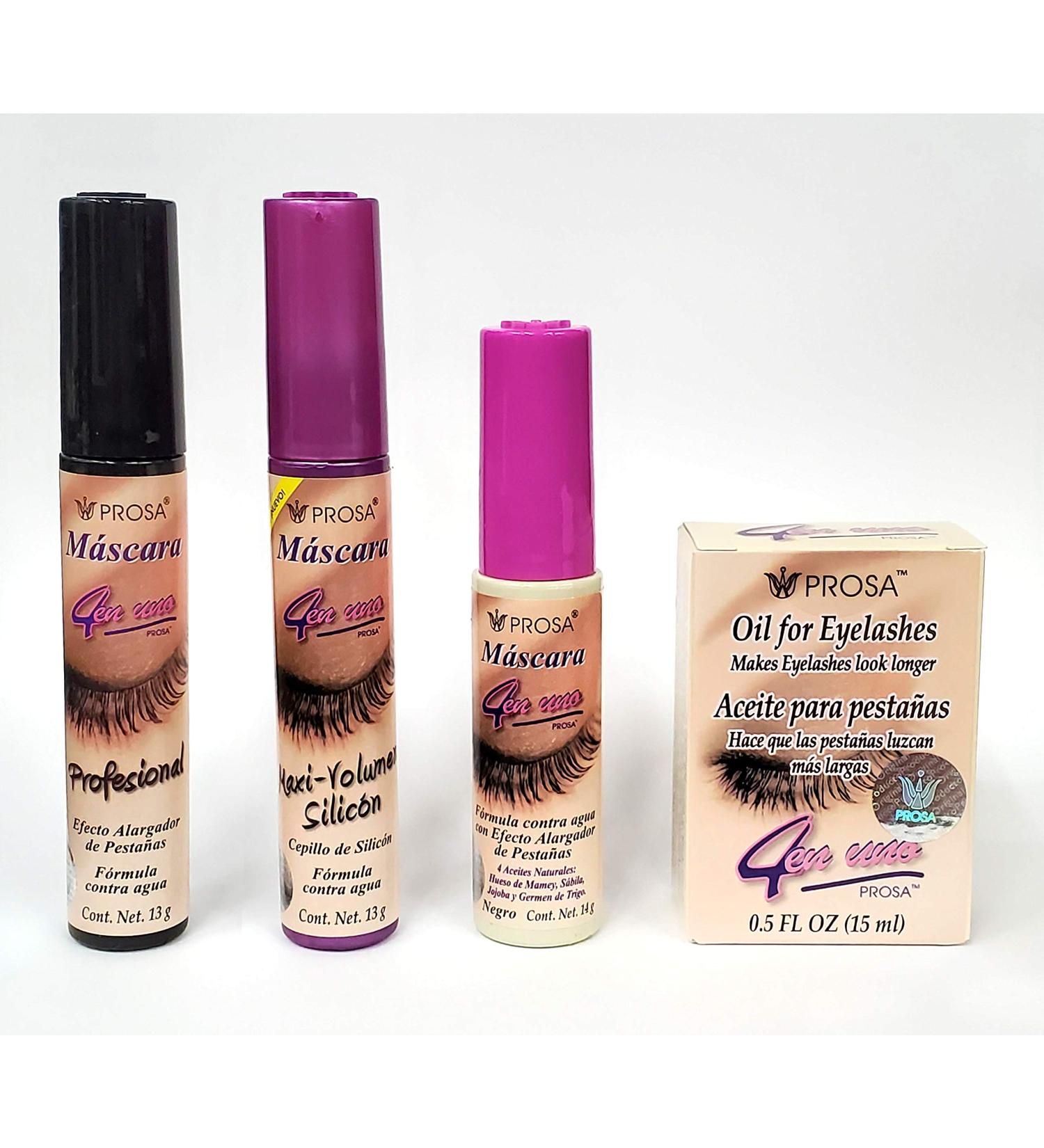 Prosa 4 in 1 Mascara Set: Choose from Original, Oil Maxi-Volume, Silicon Maxi-Volume, Professional Micro Fibras - Buy Online on GoSupps.com