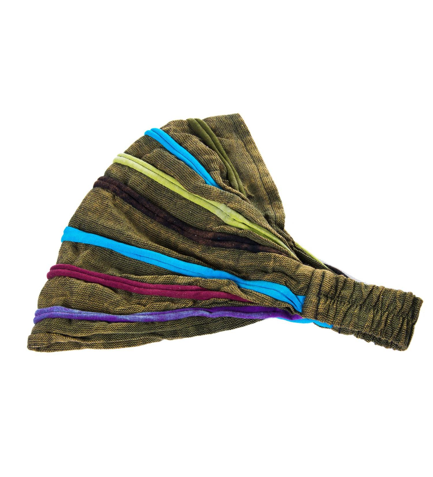 Art and Magic Headband Hairband Goa Stonewashed Hippie Headscarf Hairband Color: Army/Green Army / Green