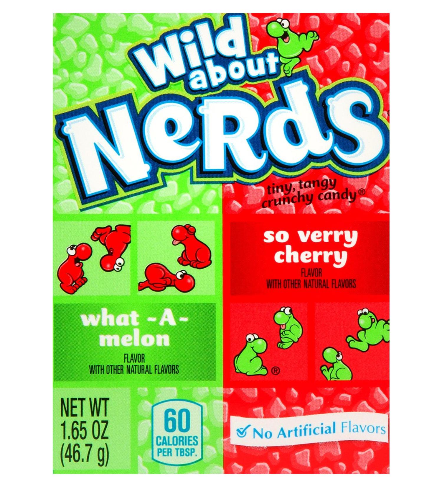 Wonka Wonka Nerds Wild Cherry and Watermelon 47g (Pack of 5)