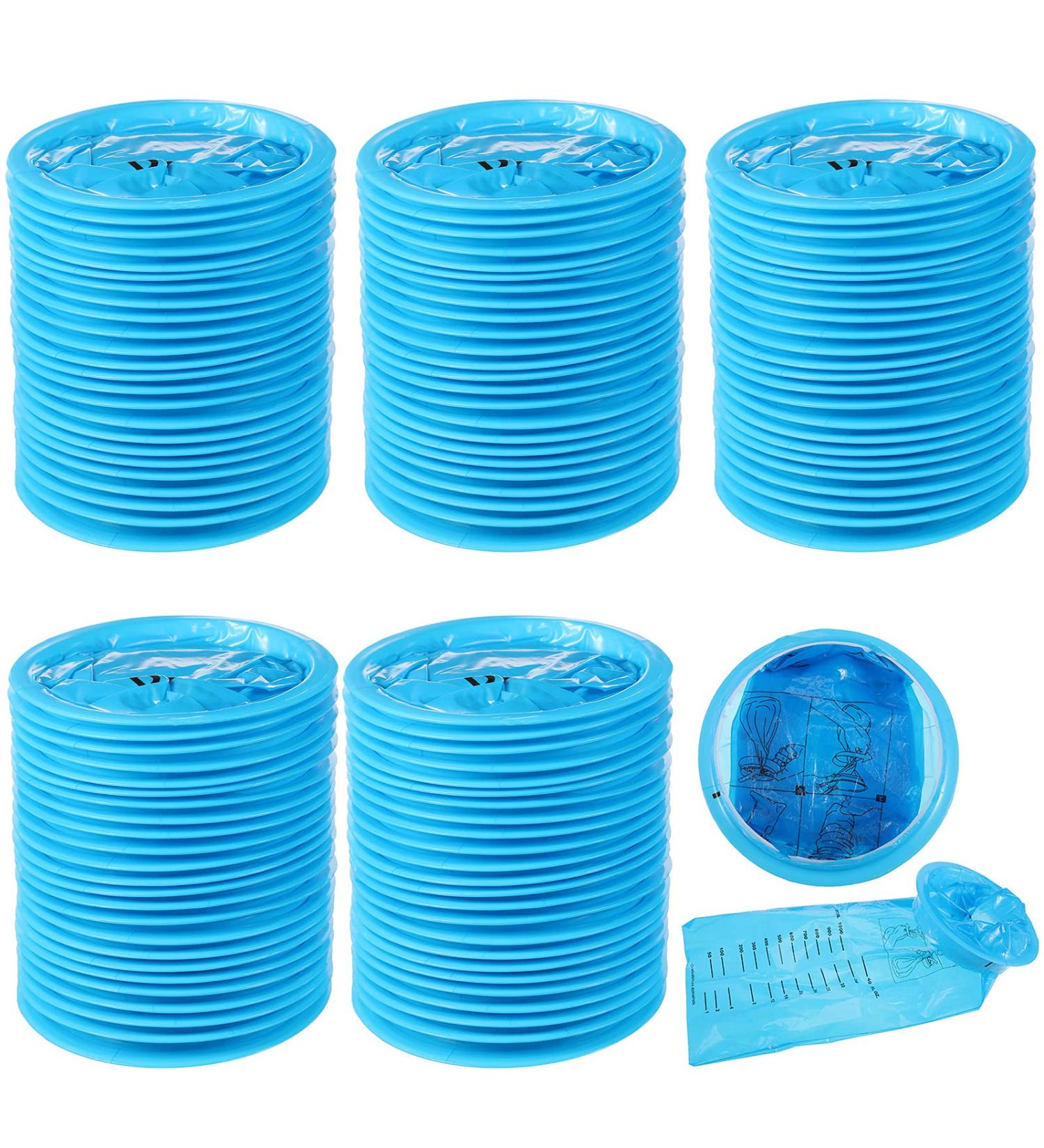 100 Disposable Emesis Bags - 1000ml - Motion Sickness, Travel, Pregnancy - Hospital Grade - Buy Online on GoSupps.com