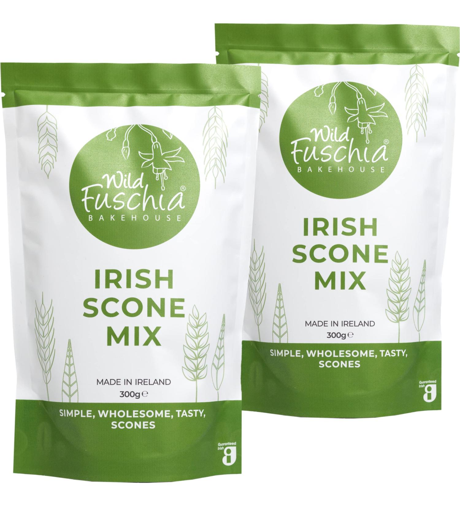 Wild Fuschia Bakehouse Irish Scone Mix - Easy-To-Make Fluffy and Crispy Scones Fresh From the Oven - Sweet or Savoury and Perfect For Tea Time - Scone Mixture Makes 6-8 Scones - Buy Online on GoSupps.com
