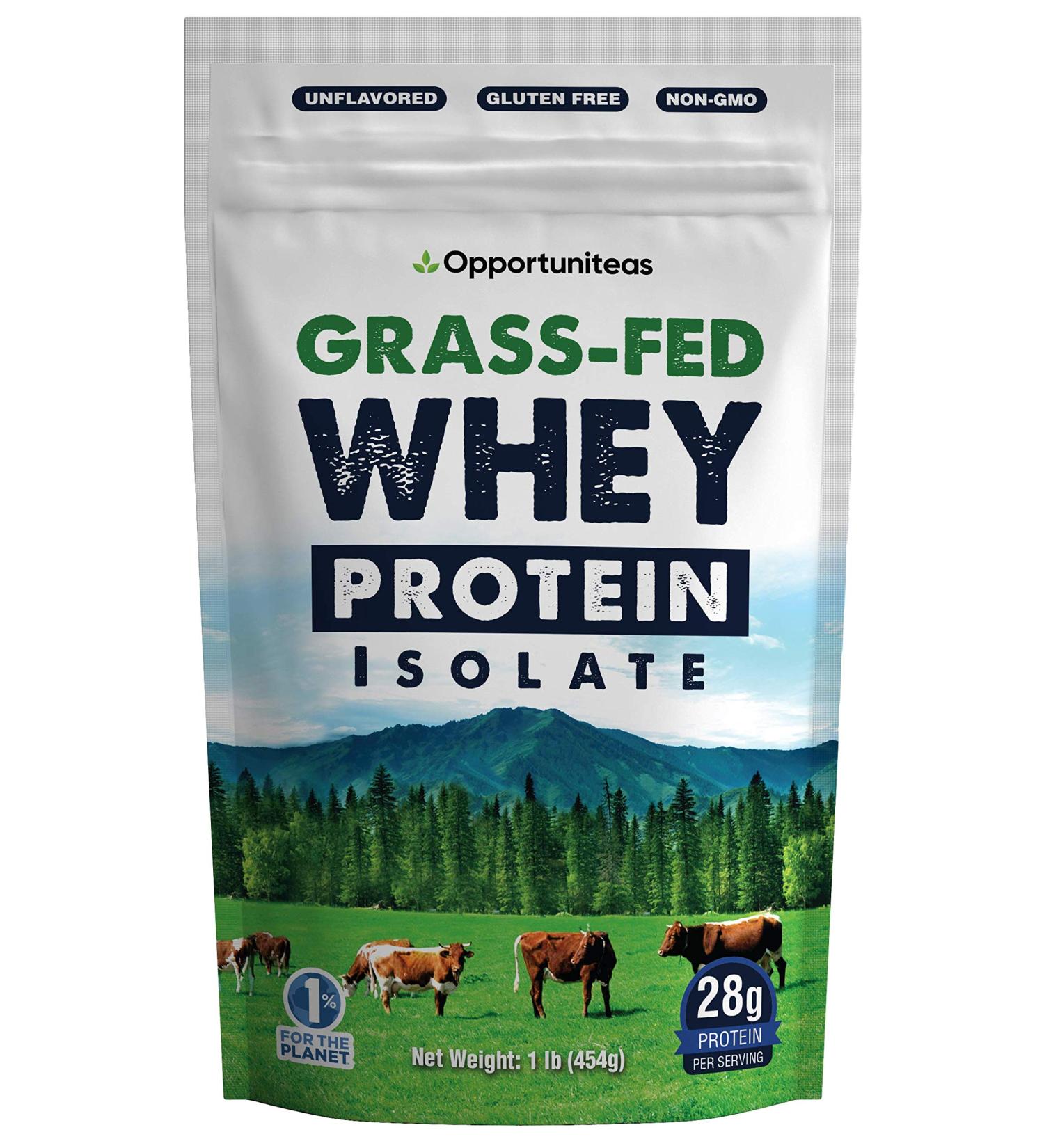Grass Fed Whey Protein Powder Isolate - Unflavored - Low Carb Keto & Paleo Diet Friendly - Pure Grass-Fed Protein for Shakes  Smoothies  Drinks & Recipes- Non GMO & Gluten Free - 1 Pound Unflavored 1 Pound (Pack of 1) - Buy Online on GoSupps.com