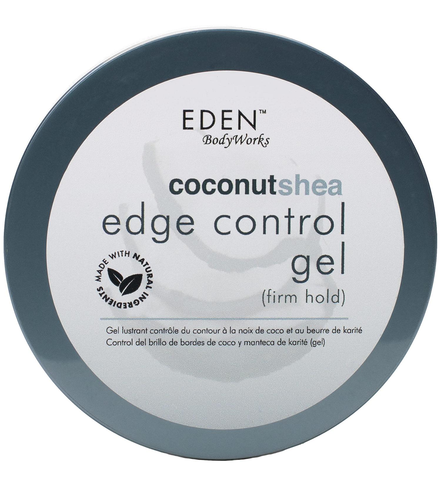 EDEN BodyWorks Coconut Shea Control Edge Glaze 6 oz - Firm Hold, No Build Up, Moisturizing, Adds Shine - Buy Online on GoSupps.com