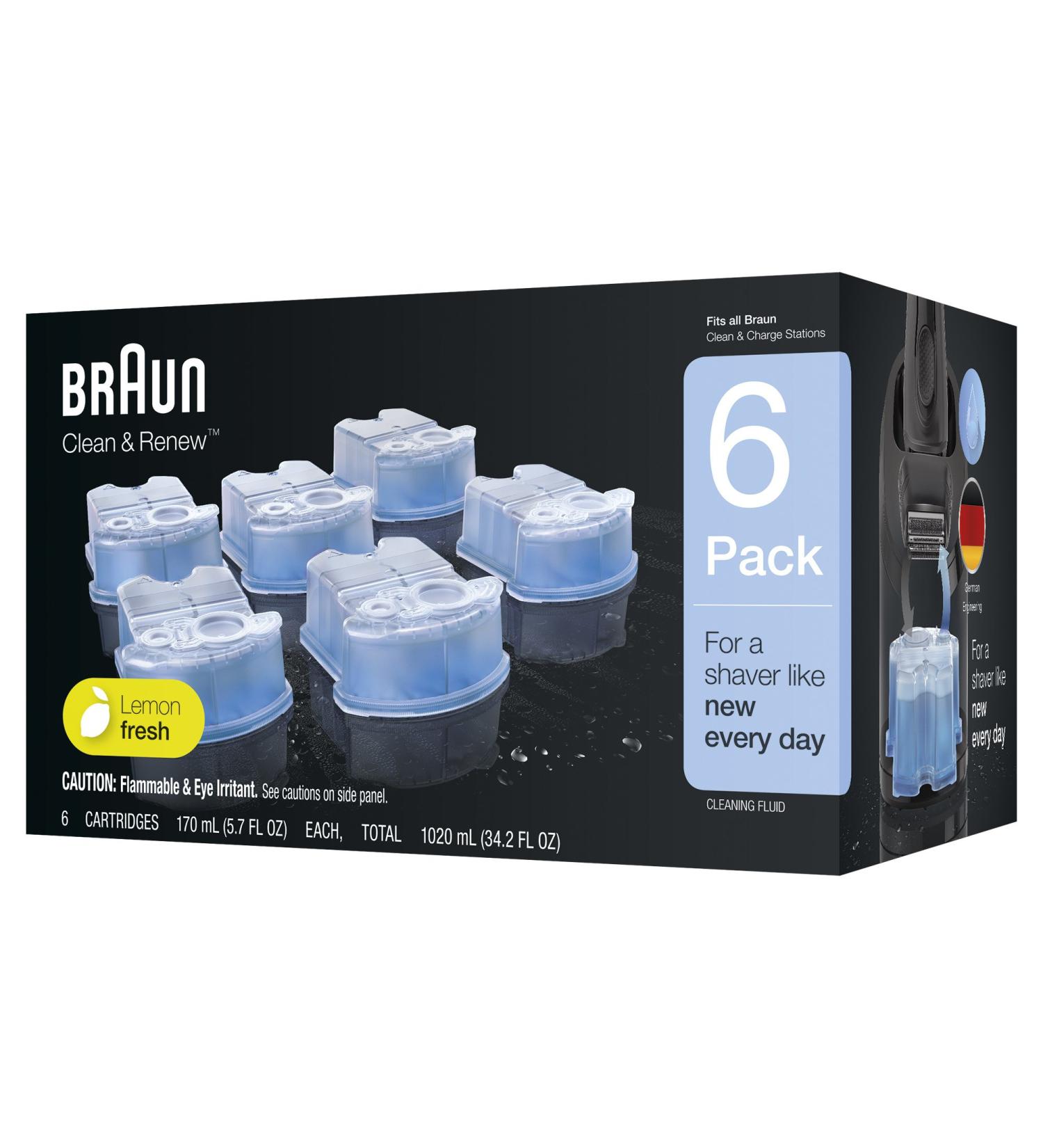 Braun Clean & Renew Refill Cartridges - 6 Count, Pack of 1 CCR6 - Buy Online on GoSupps.com