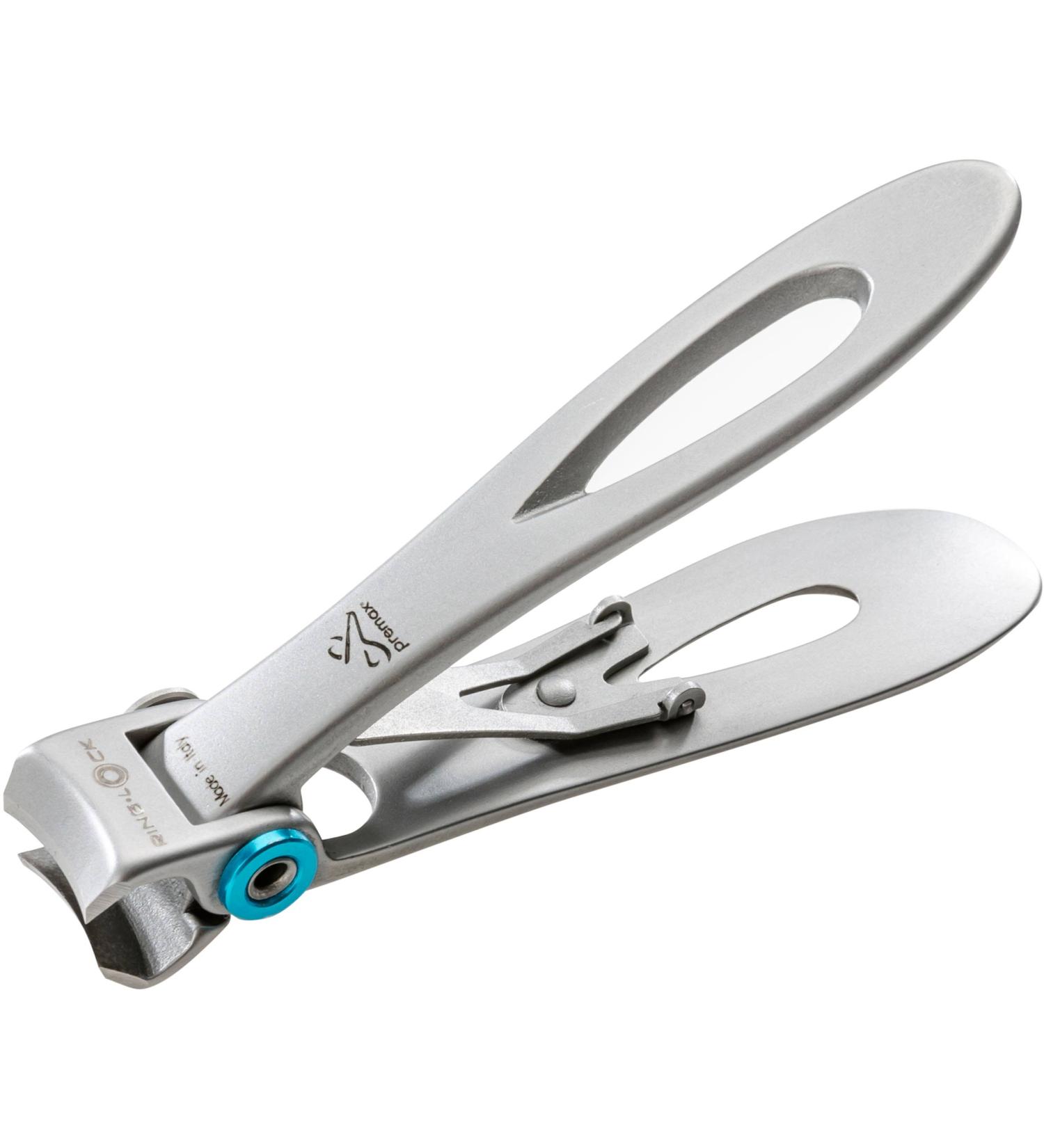 REMOS professional nail clippers for toenails made of stainless steel blue 9 cm toenail clippers