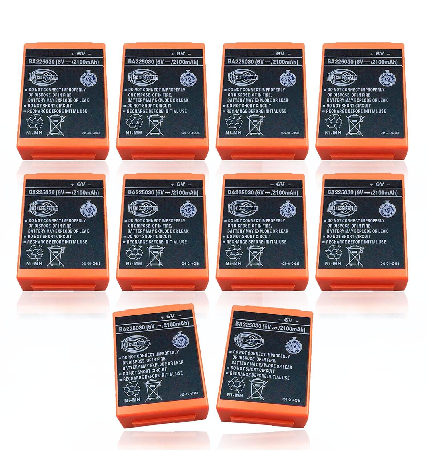 Buy 10 Pack of 6V 2100mAh HBC Radiomatic BA225030 Rechargeable Batteries for Crane Remote Control & Pump Trucks | International Shipping Available - Buy Online on GoSupps.com