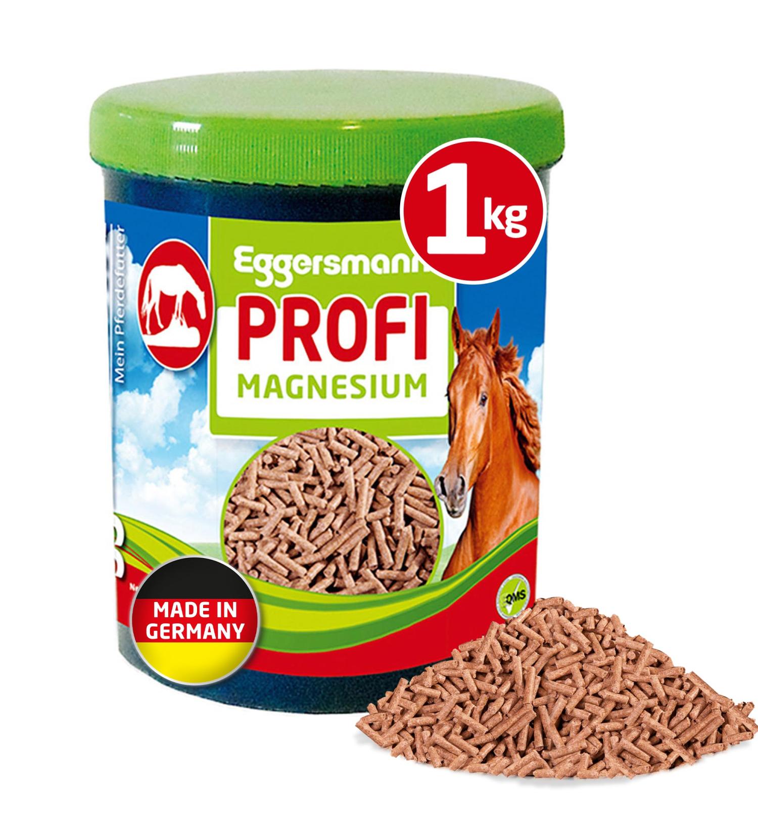 EGGERSMANN Magnesium Supplement for Horses - 1 kg Professional Feed for Muscle Support & Relaxation with Tryptophan & B Vitamins - Buy Online on GoSupps.com