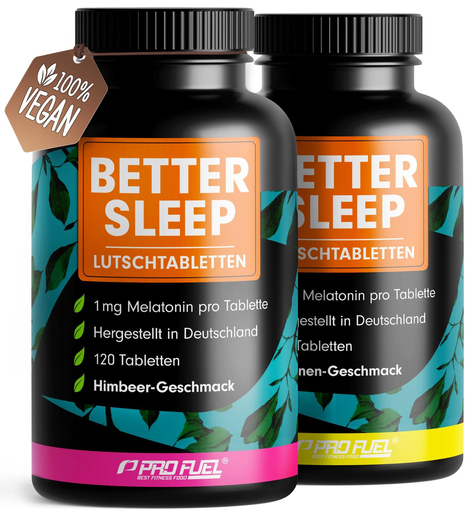Melatonin Sucking Tablets 240x - Lemon & Raspberry | Vegan Sugar-Free Magnesium & L-Theanine | Better Sleep 2-Pack - 16-Month Stock - Buy Online on GoSupps.com