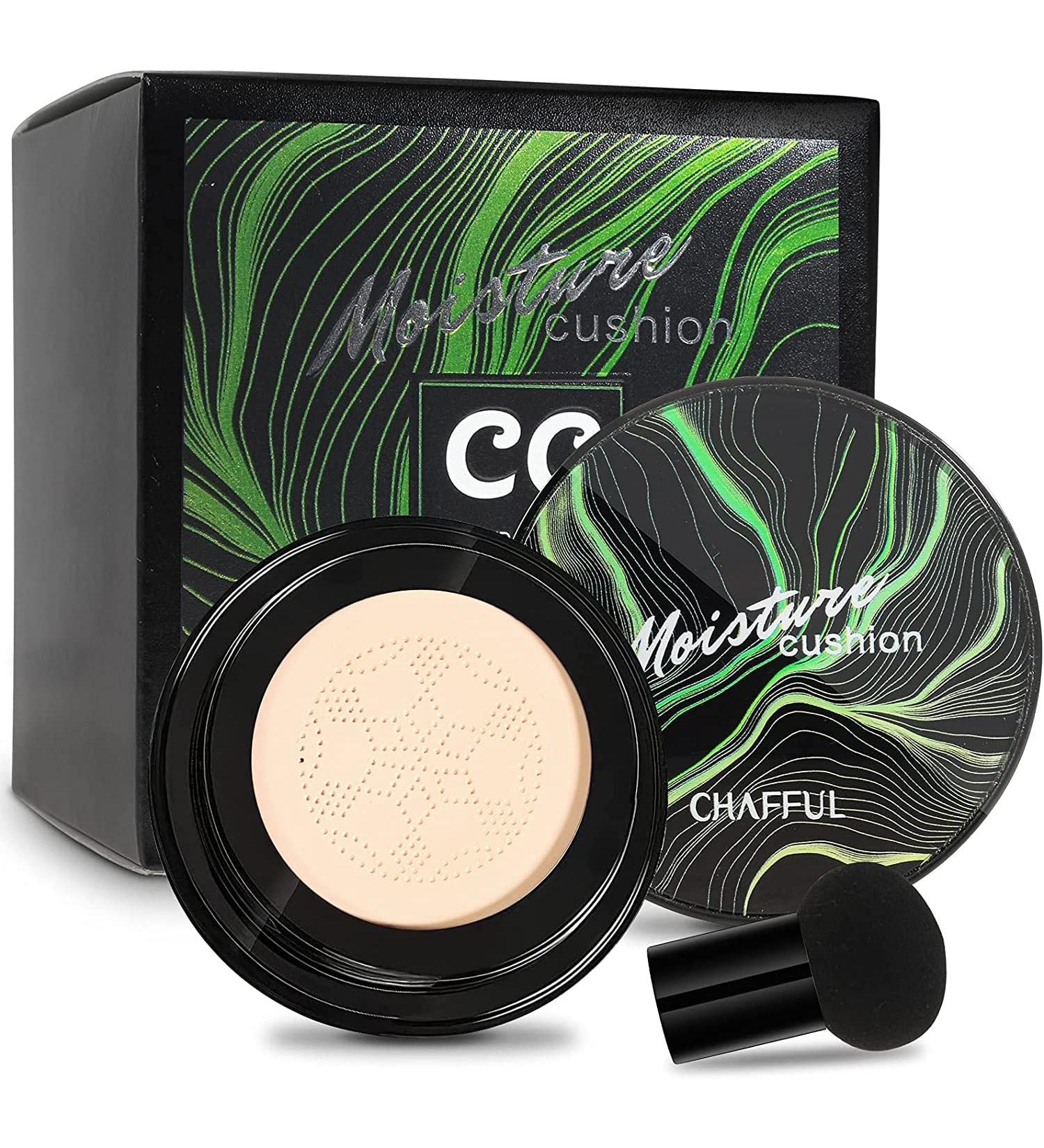 Air Cushion CC Cream - Mushroom Head Foundation & Concealer | Perfect Cover Makeup for All Skin Types (01 Ivory) - Shop Internationally - Buy Online on GoSupps.com