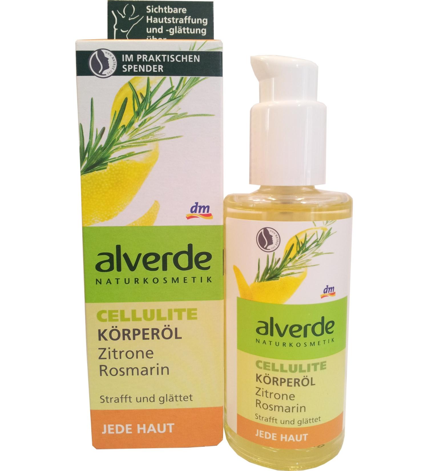 Alverde - Anti-cellulite Body Oil - Organic Lemon & Organic Rosemary - 100 ml