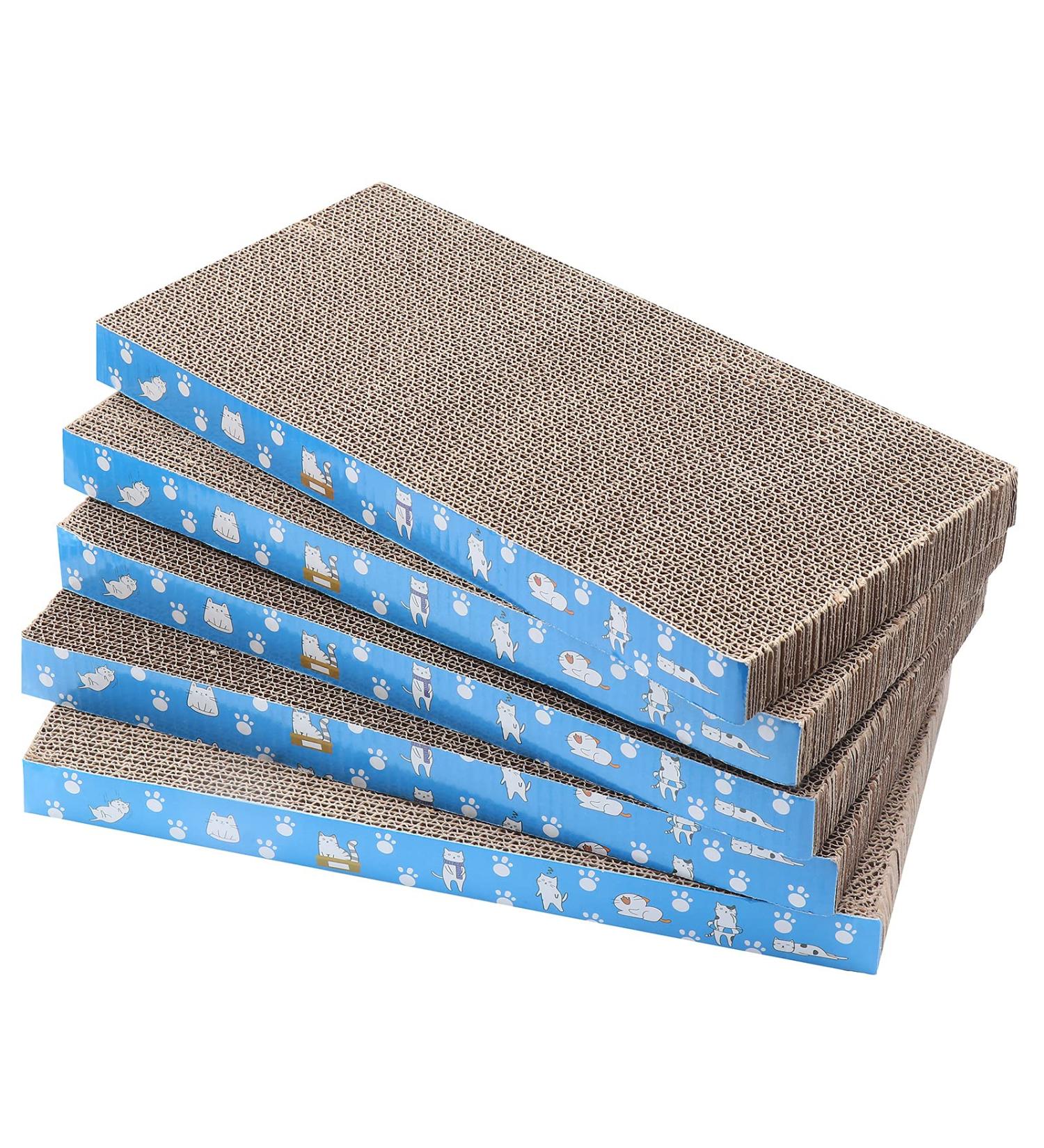 5-in-1 Premium Cat Scratch Pad | Reversible Durable Cardboard | Suitable for Rest, Claws, and Play - Buy Online on GoSupps.com