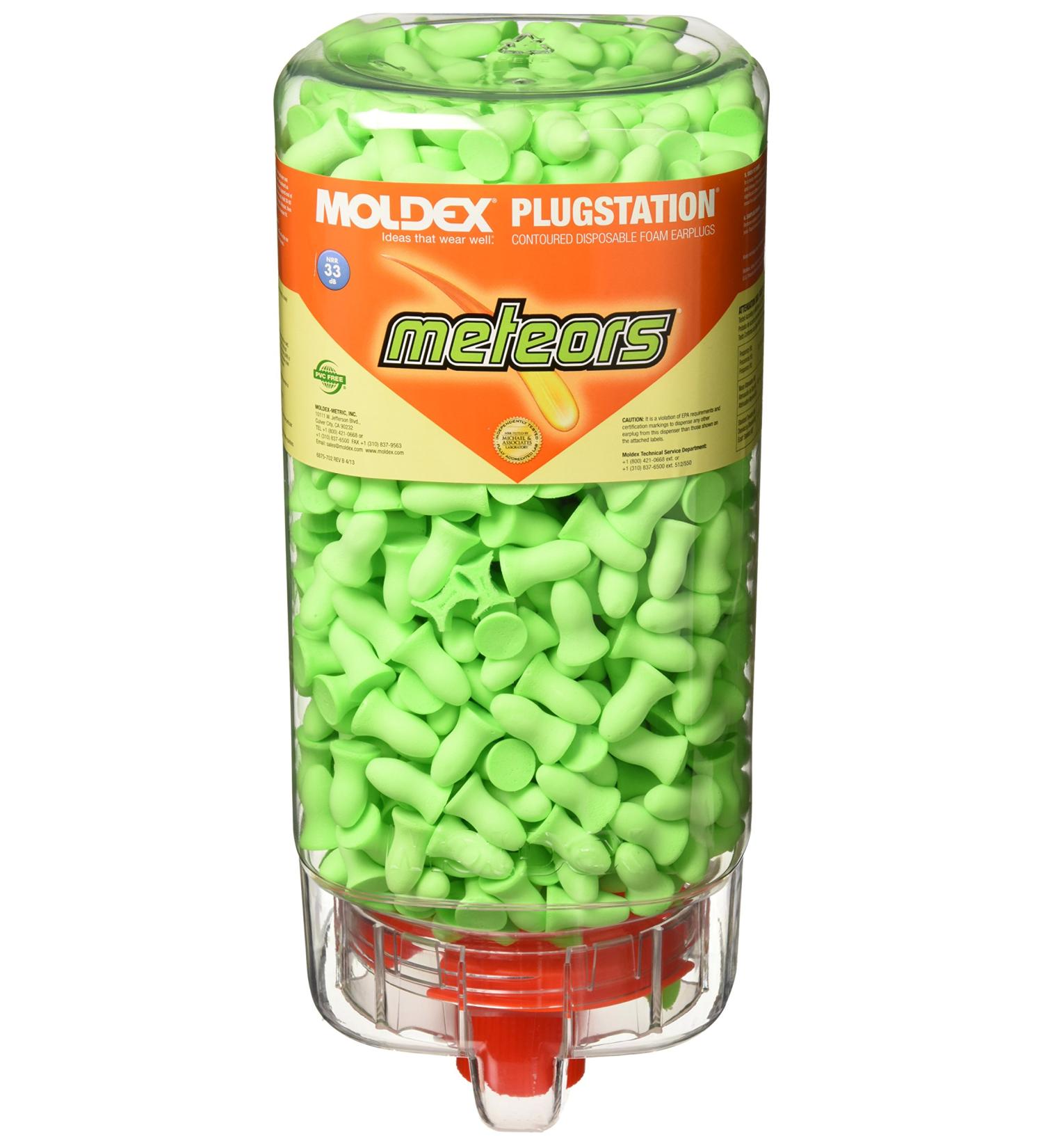 Moldex 6875 Meteors Uncorded Earplug Dispenser with 500 Pairs
