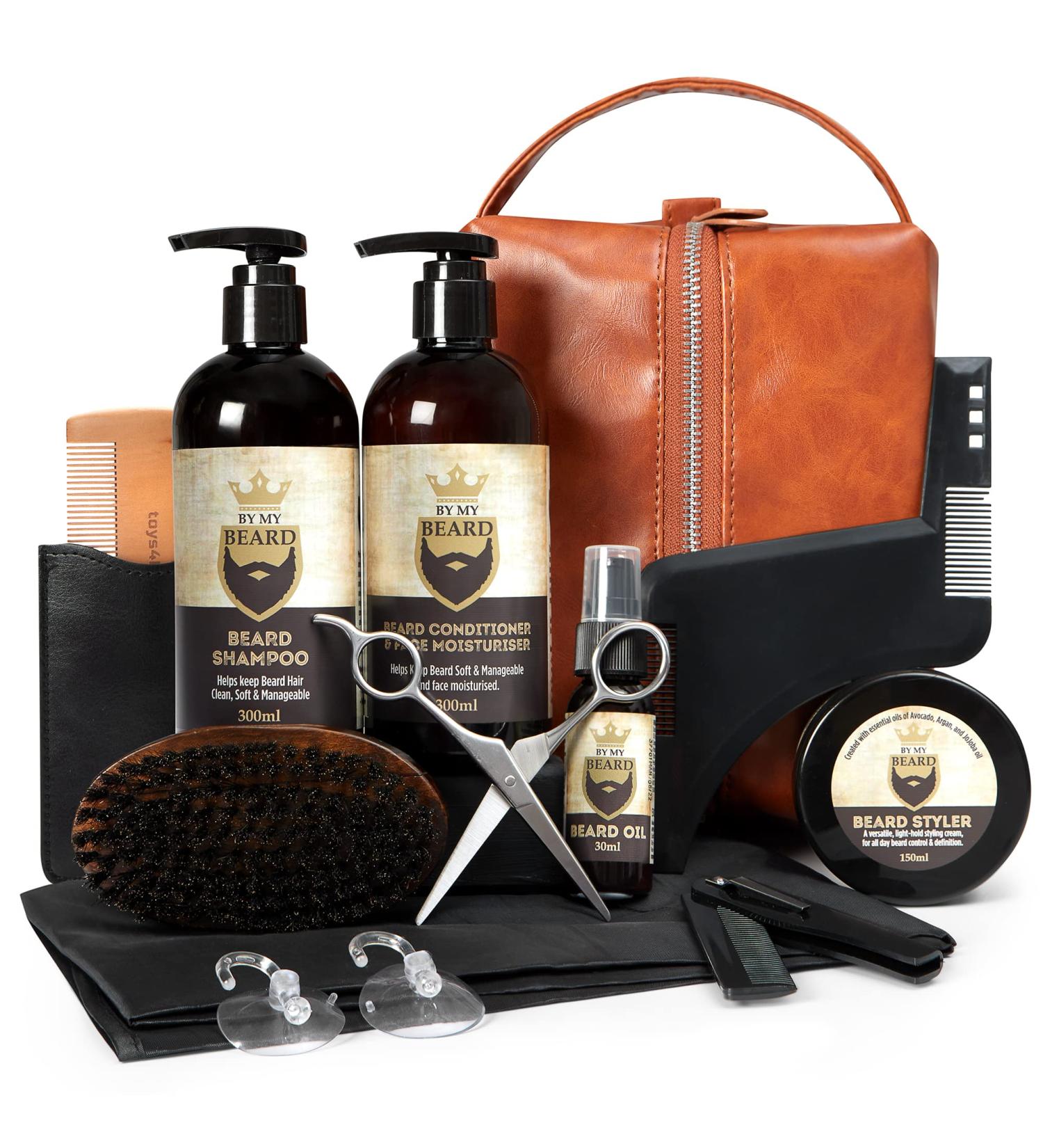Ultimate Bart Care Set for Men | Beard Growth Kit with Oil Balm & Shampoo - 300ml - Buy Online on GoSupps.com