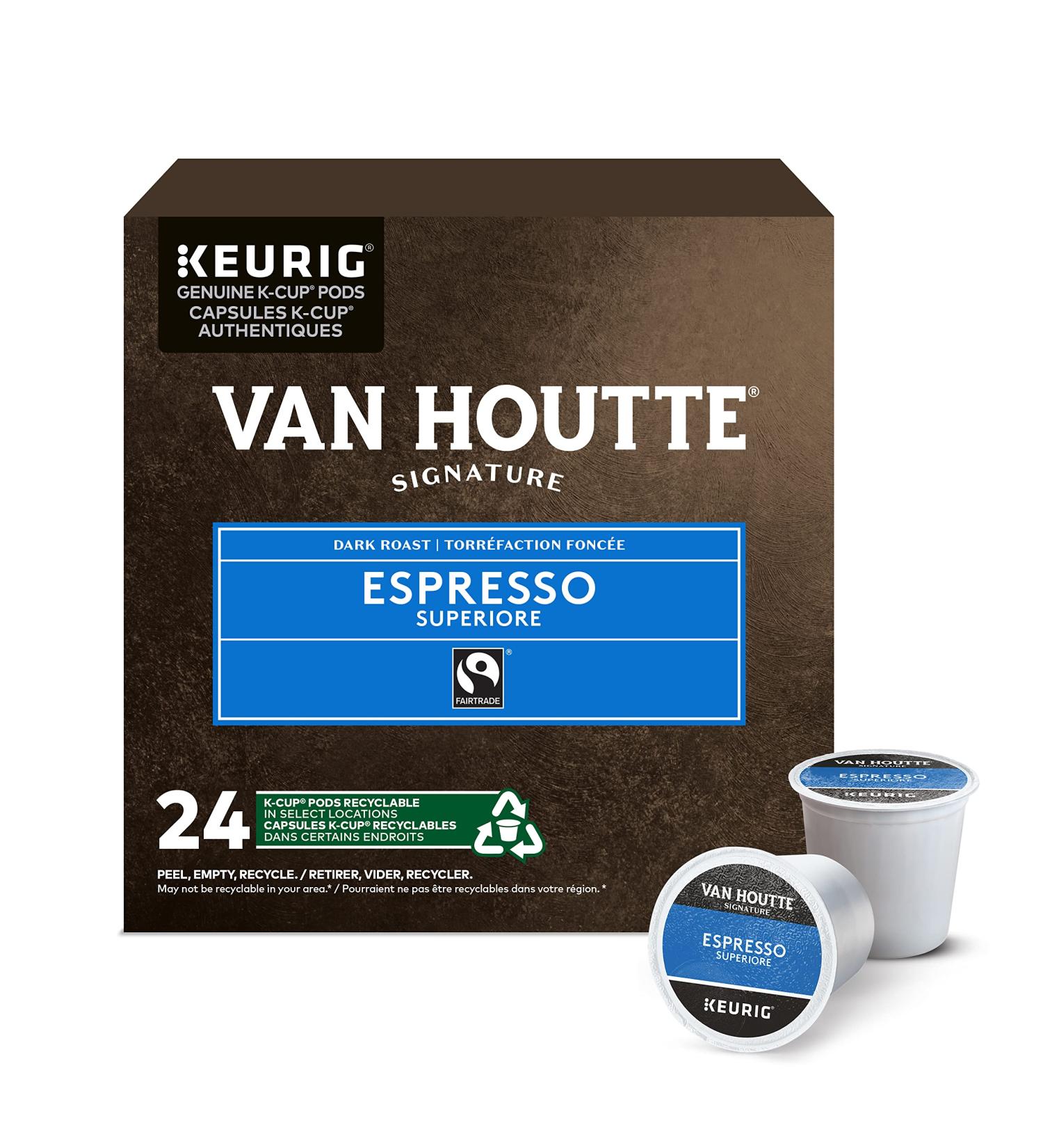 Van Houtte Espresso Superiore K-Cup Coffee Pods 24 Count For Keurig Coffee Makers Espresso Superiore 1 Count ( Pack of 24 ) - Buy Online on GoSupps.com