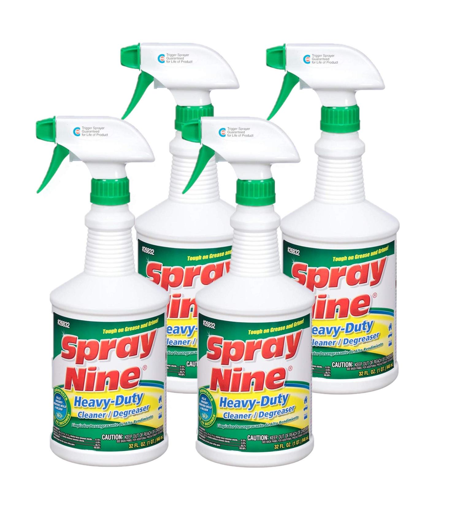 Spray Nine 26832 Heavy Duty Cleaner/Degreaser and Disinfectant - 32 oz (Pack of 4) - Buy Online on GoSupps.com