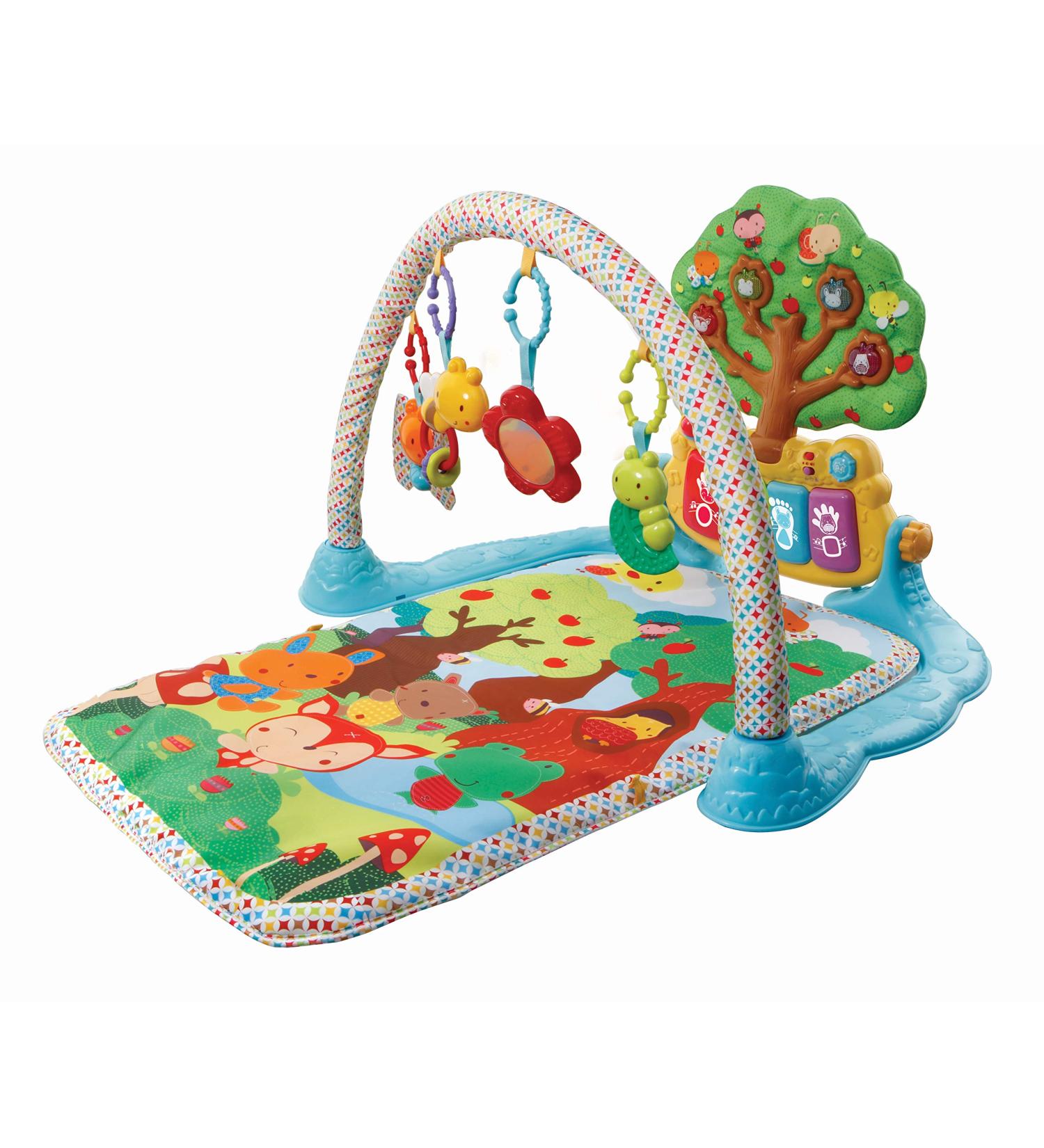 VTech Baby Music Cover - Colorful Play Gym with 4 Removable Elements & Piano - Ideal for Infants 0-24 Months - Buy Online on GoSupps.com