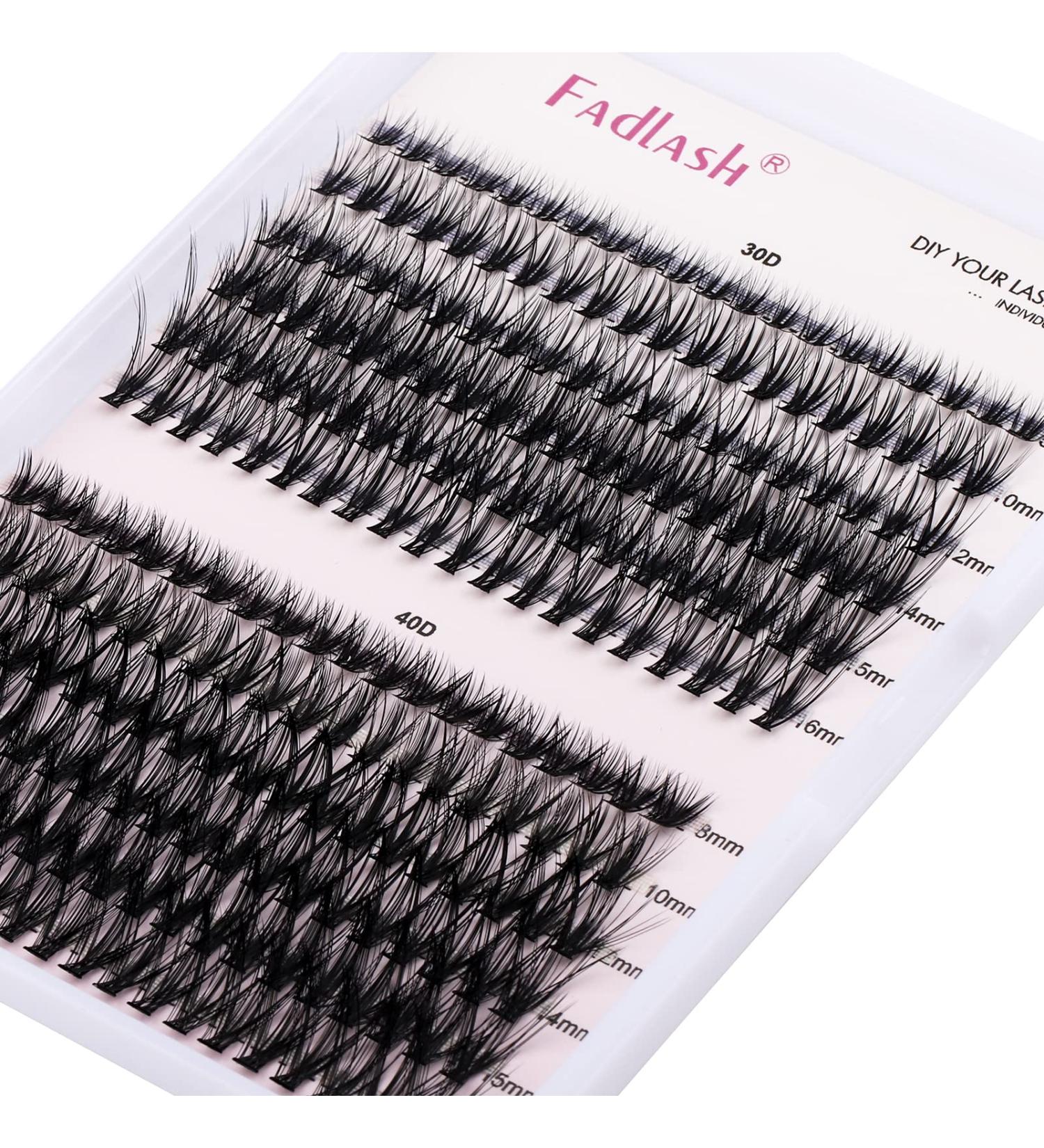 200Pcs Individual Cluster Lashes Extensions Mixed Trays 30D/40D 0.07 D Curl 8-16mm | DIY Eyelash Extensions at Home - Buy Online on GoSupps.com