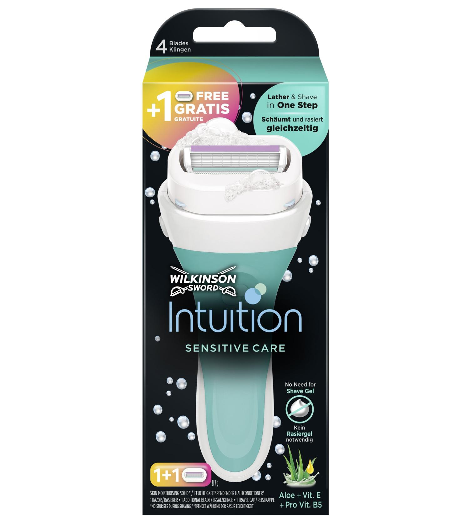 Wilkinson Sword Intuition Sensitive Care Ladies Razor + 1 Replacement Blade - Perfect for Smooth Irritation-Free Shaving | Shop Internationally - Buy Online on GoSupps.com