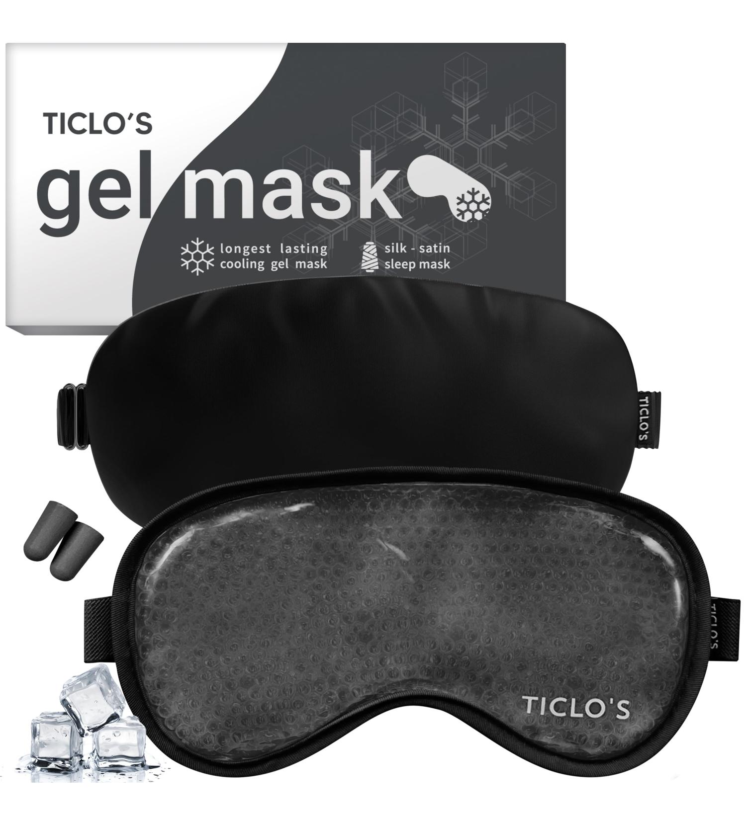 Ticlo's Cooling Gel mask (Black) - Buy Online on GoSupps.com