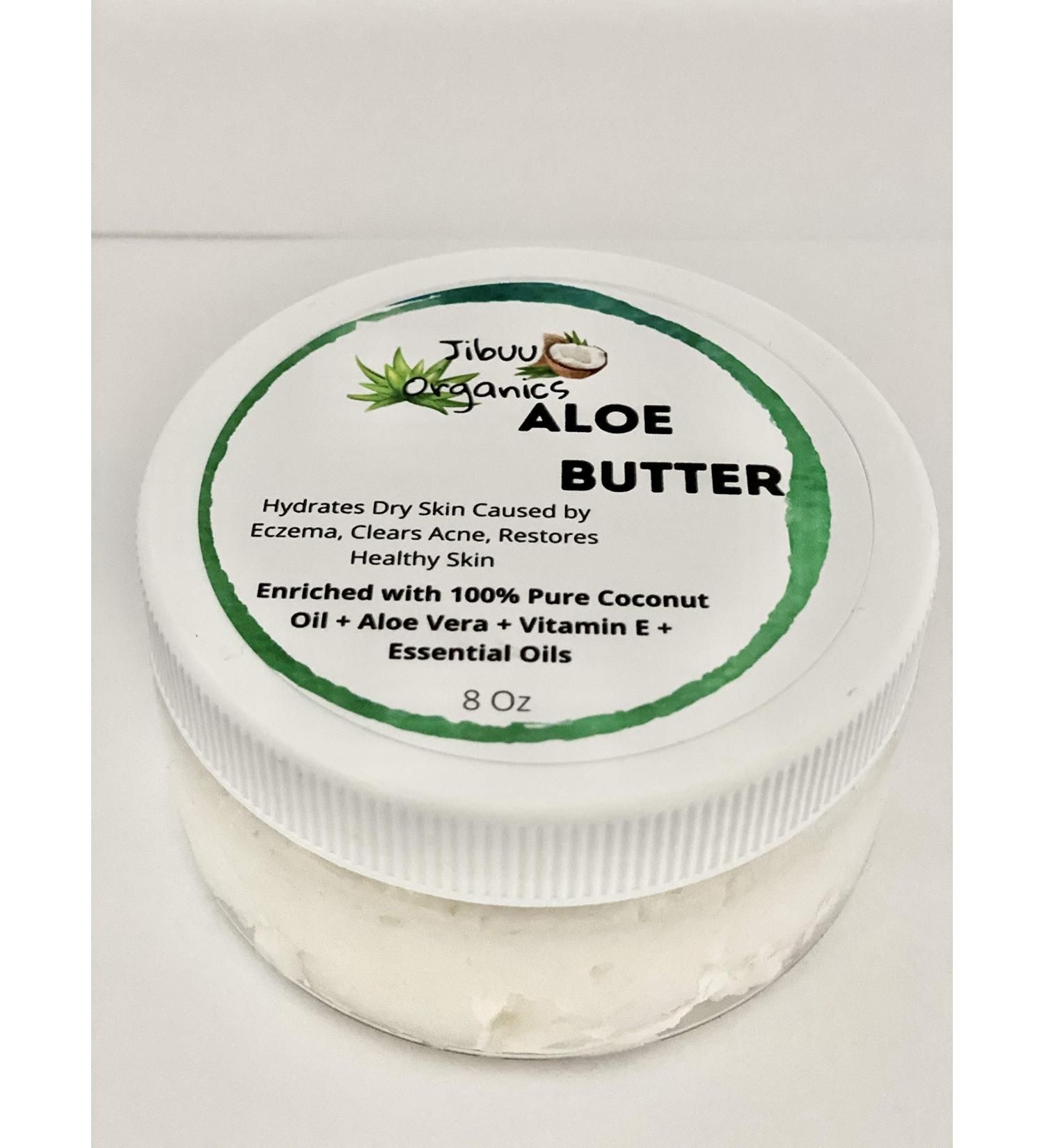 Aloe Vera Healing Butter | 100% Organic Sunburn Relief & Skin Hydration for Eczema Psoriasis Acne & Sensitive Skin - Buy Online on GoSupps.com