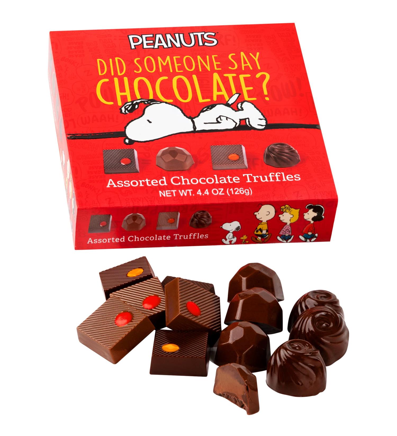 Snoopy Chocolate Lovers Truffles Box - Peanuts Gourmet Food Birthday Gift Set for Him & Her - Prime Chocolate Box Set - Get Well Candy Teacher Gifts - Buy Online on GoSupps.com