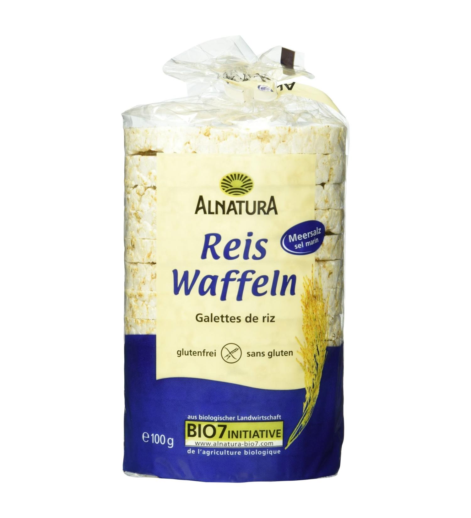 Alnatura Organic Rice Cakes with Salt - Gluten-Free Vegan Pack of 12 (100g Each) - Enjoy Healthy Snacks Worldwide - Buy Online on GoSupps.com