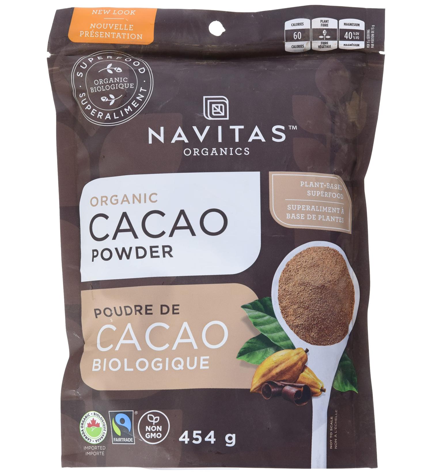Buy Navitas Organics Organic Cacao Powder 16 oz - Premium Superfood for Baking & Smoothies - Buy Online on GoSupps.com