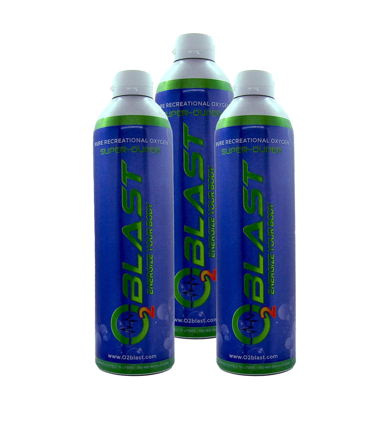 O2 Blast Super Duper 10L 3 Pack | 99.7% Pure Oxygen Supplement | Sanitary Cap | Boost Oxygen Levels & Reduce Recovery Time - Buy Online on GoSupps.com
