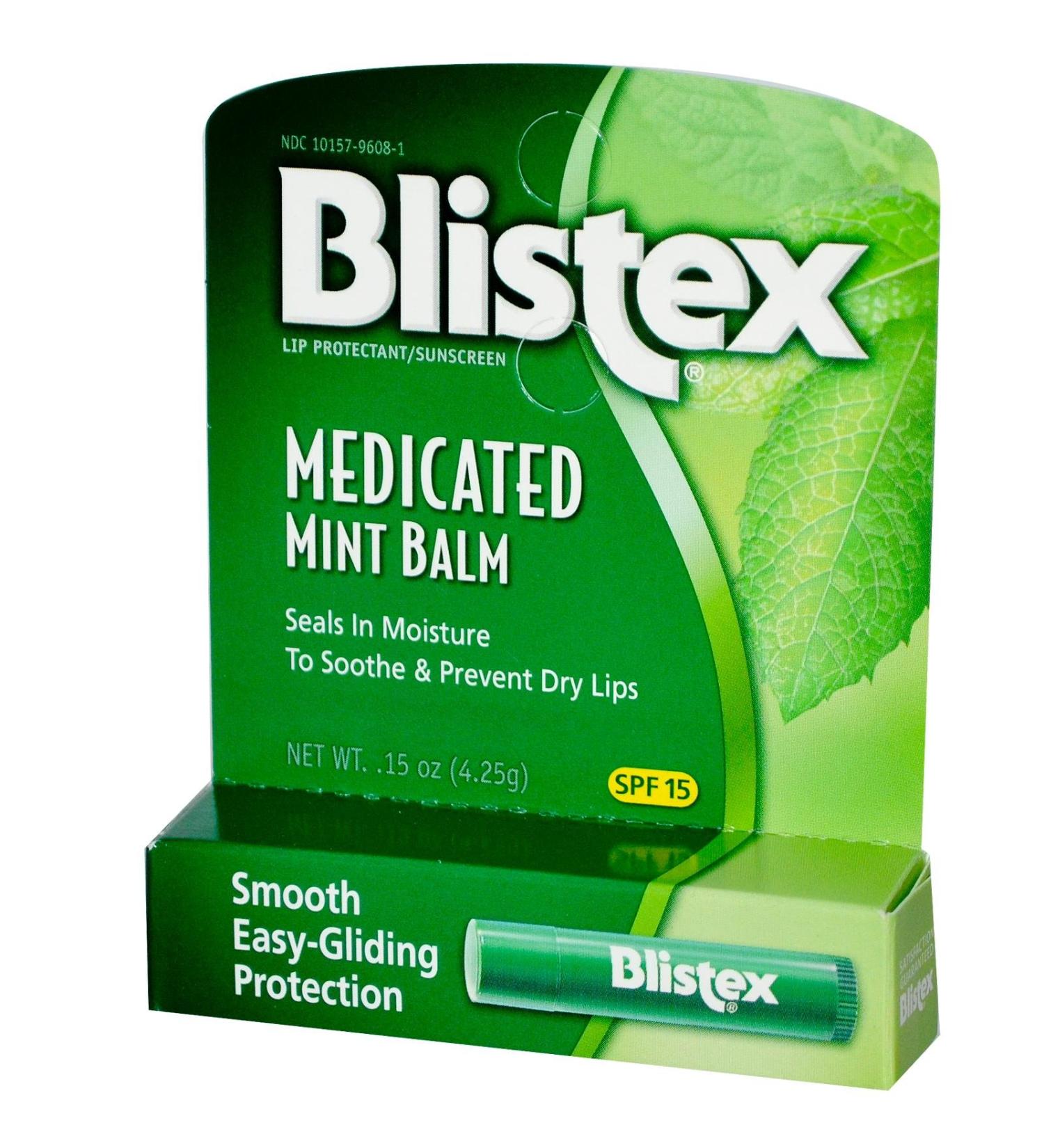 Blistex - Medicated Lip Balm Mint 15 SPF - 0.15 oz. CLEARANCE PRICED
