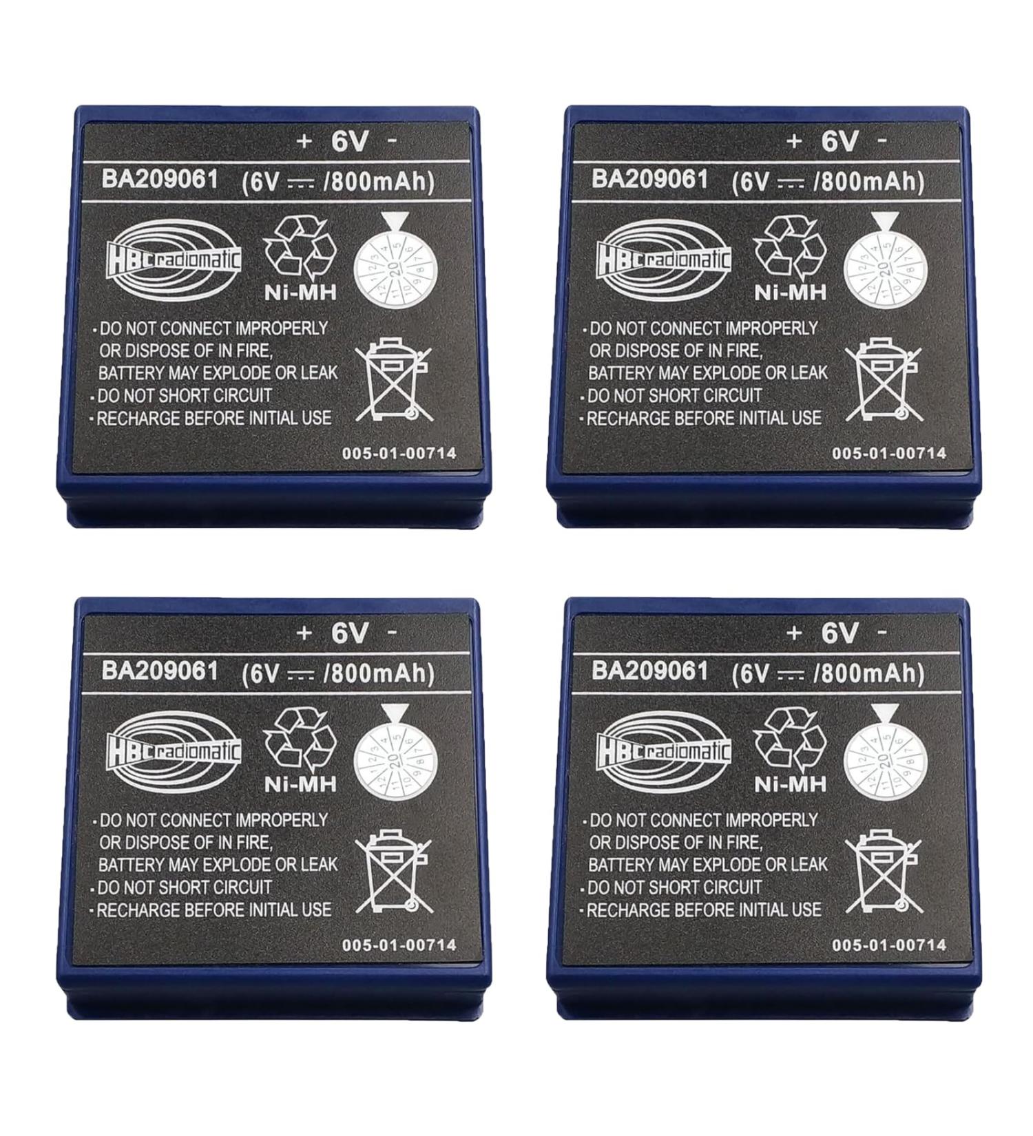 Buy 4-Pack BA209061 6V 800mAh Battery for HBC Remote Control Pump Truck - International Shipping Available - Buy Online on GoSupps.com