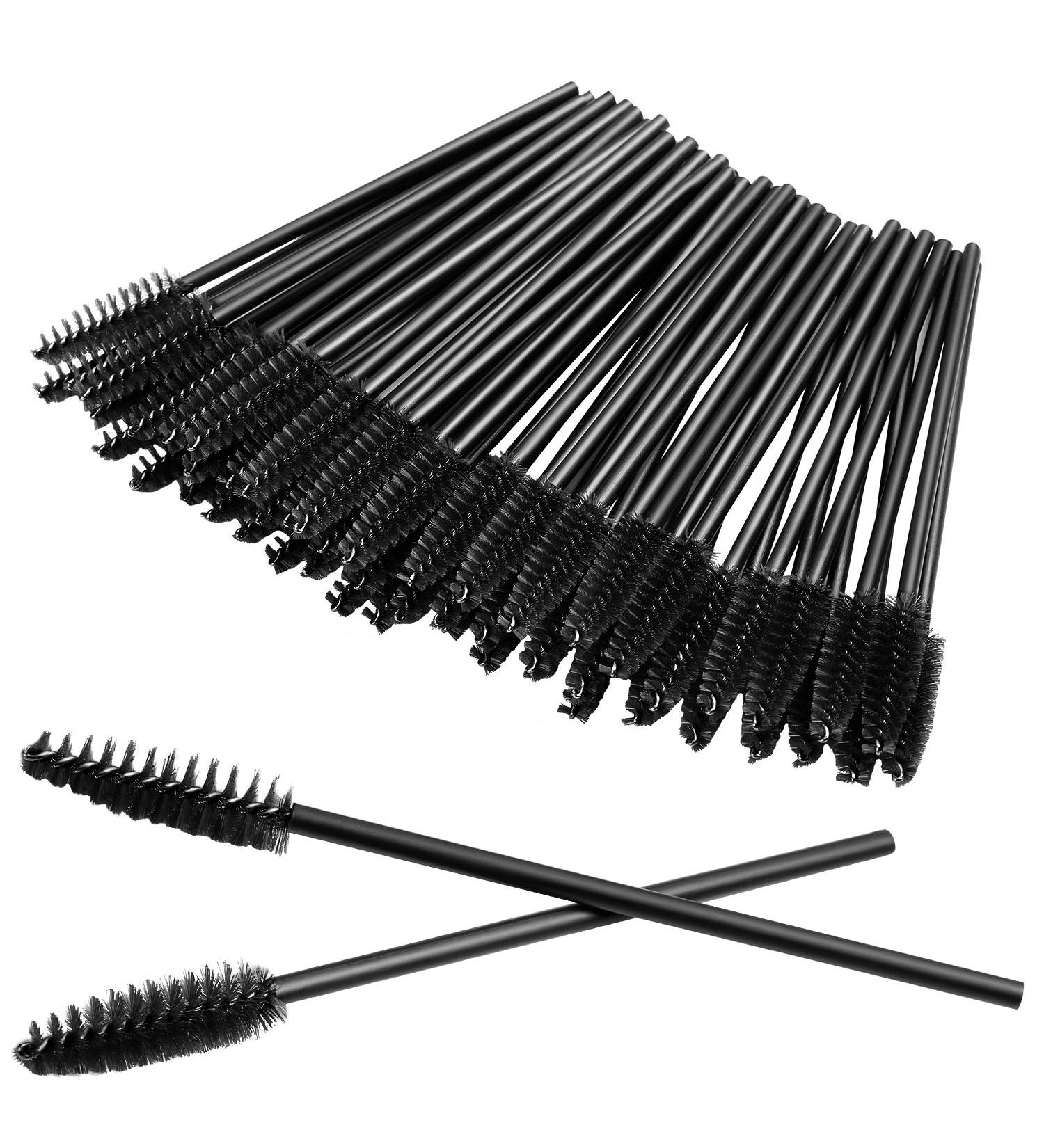 300 Pcs Disposable Mascara Wand Eyelash Brush - Black | EyeLash Extension Supplies - Buy Online on GoSupps.com