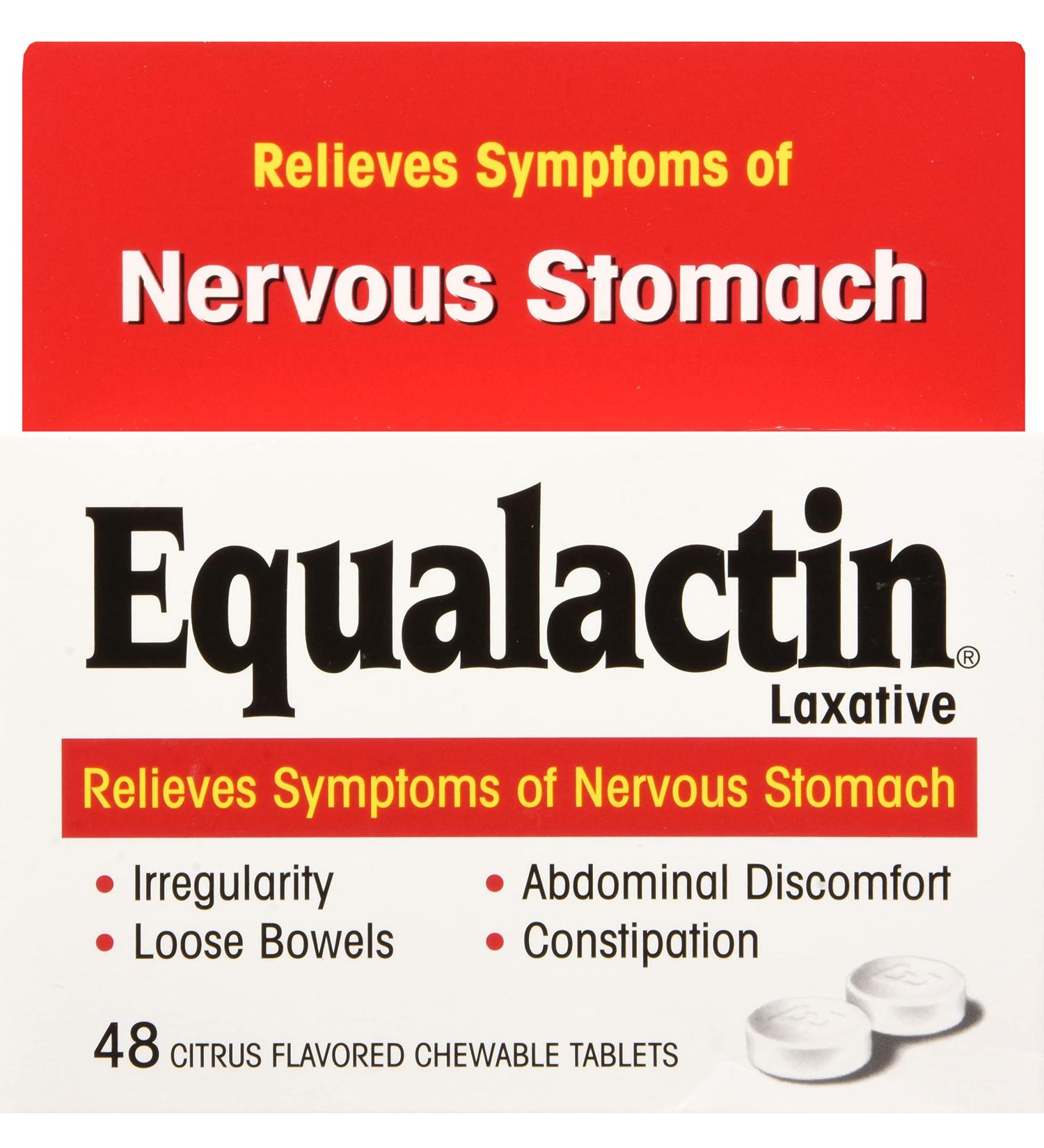 Equalactin Laxative Chewable Tablets - 48 Count - Buy Online on GoSupps.com