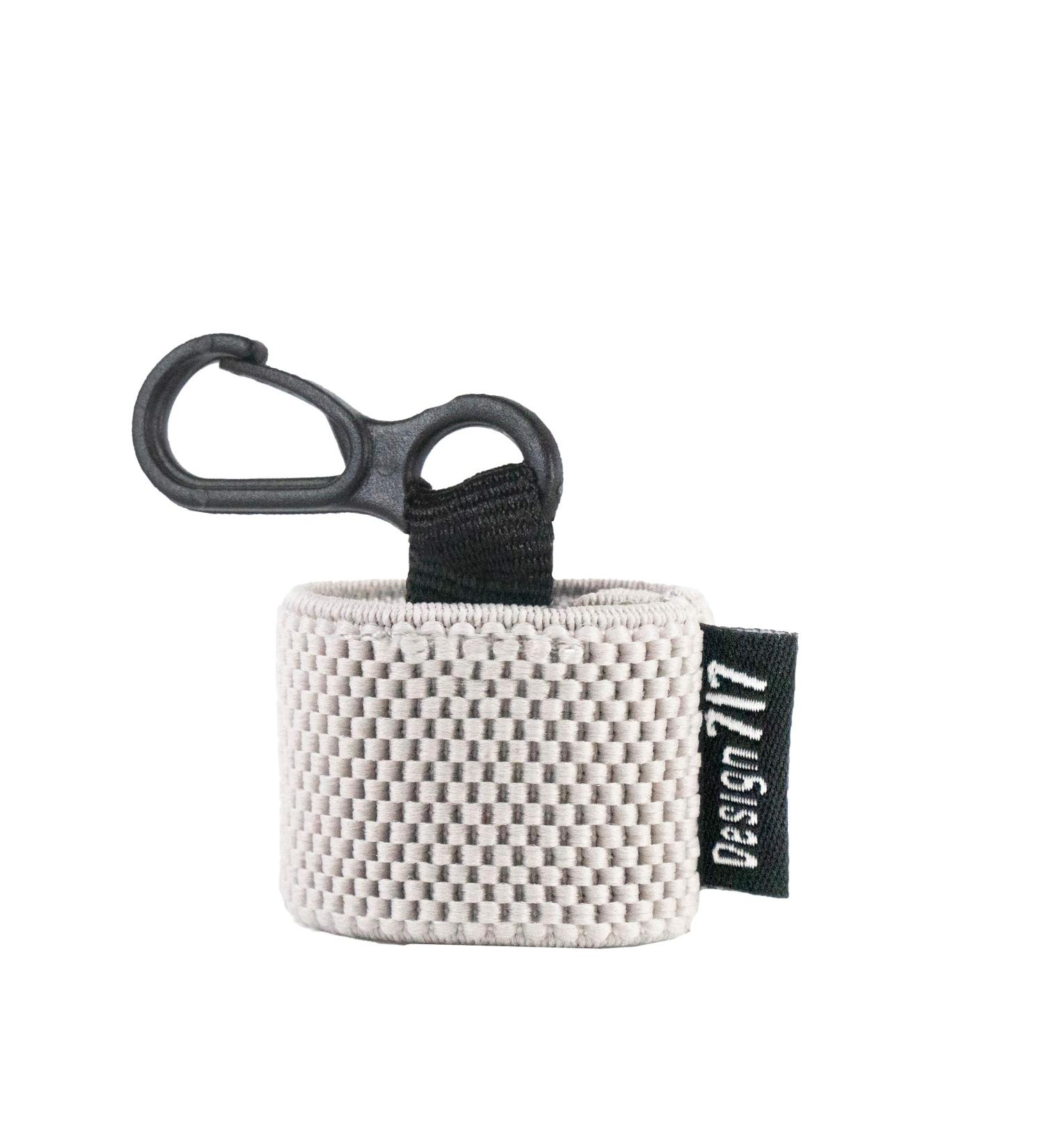Clip-On Neoprene Chapstick Sleeve. Lip Balm Holder in Chevron Colors. Eos - Thin Gray