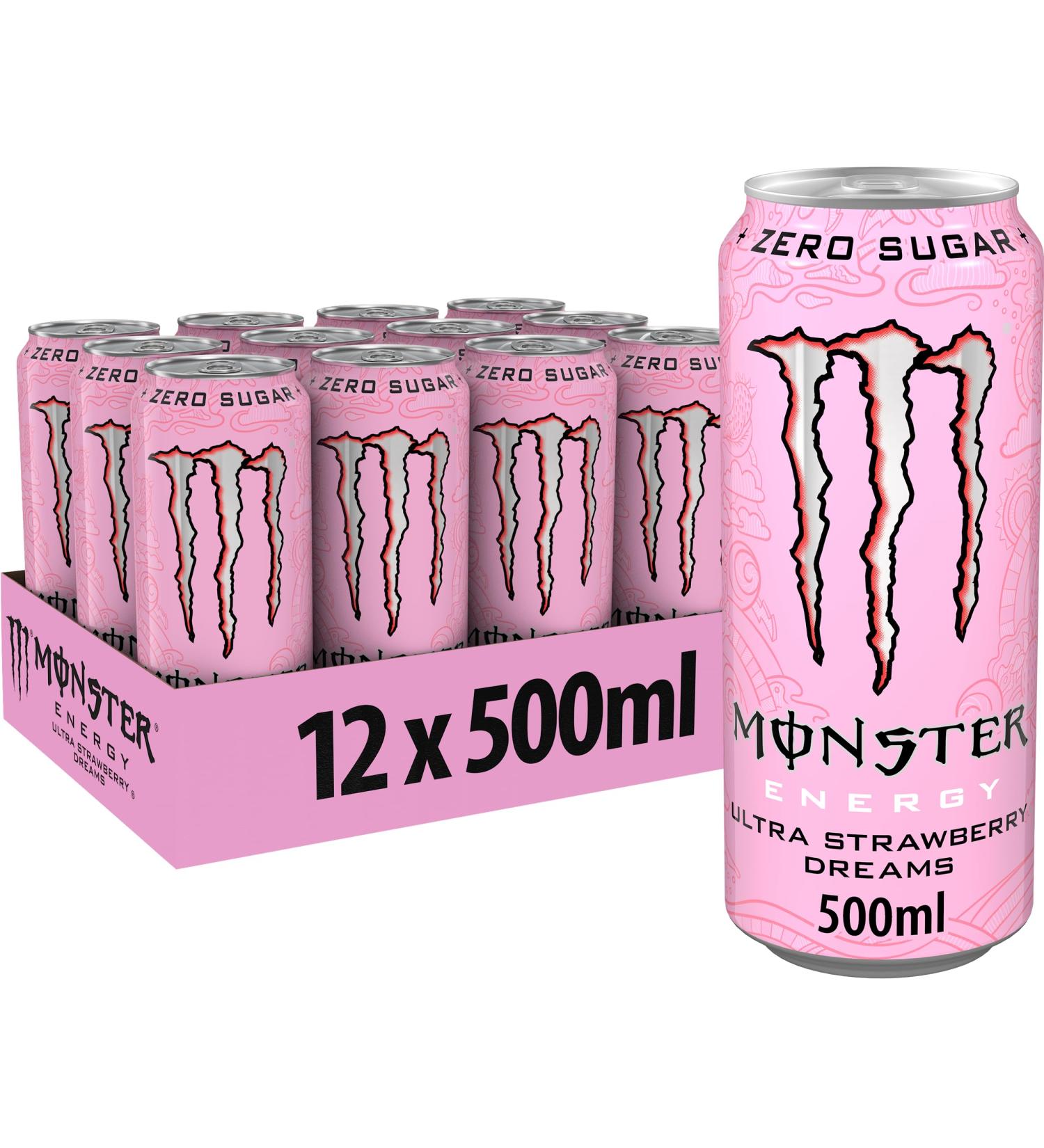 Monster Monster Energy Drink Ultra Strawberry Dreams Zero Sugar 500 ml