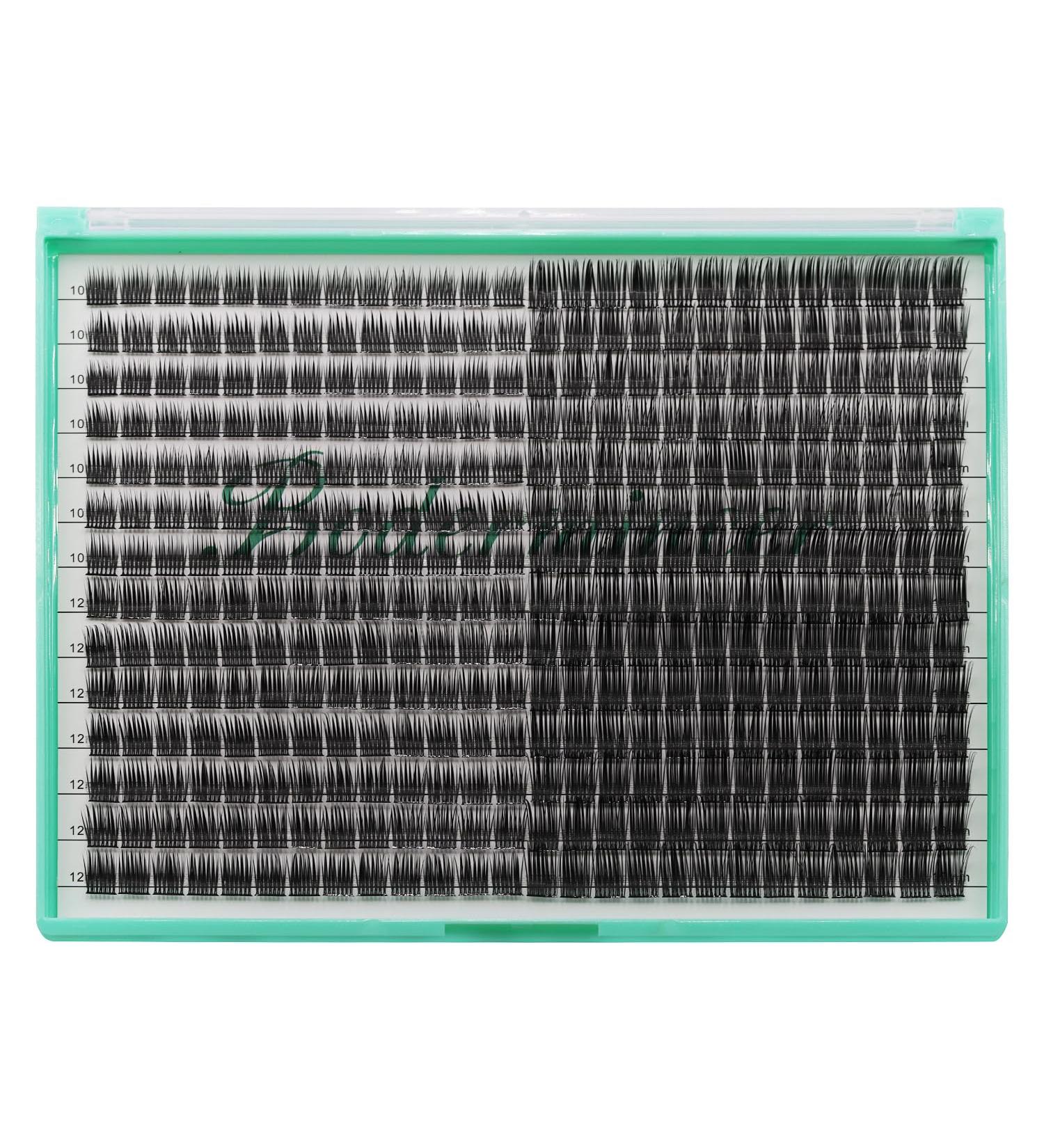 Buy Bodermincer XXXL Tray 364PCS D Curl Cluster Lashes - 10-12-14-16mm Mixed Length DIY Eyelash Extensions for At-Home Glam | International Shipping Available - Buy Online on GoSupps.com